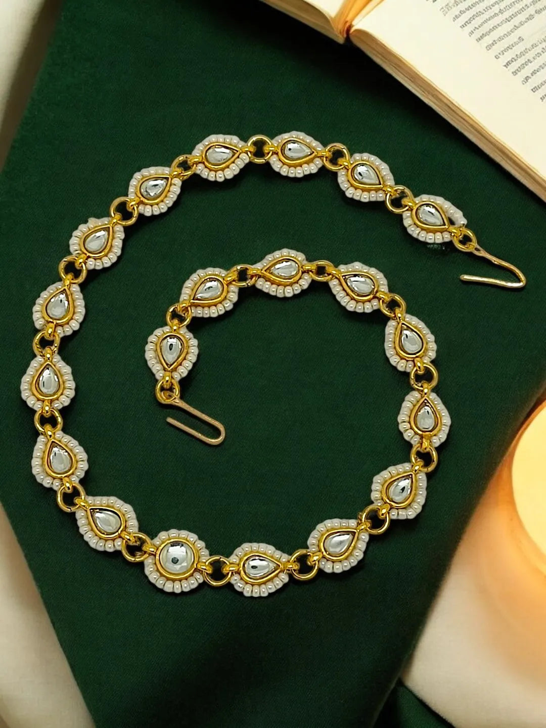 Gold-Plated Kundan Studded Matha Patti Head Jewellery