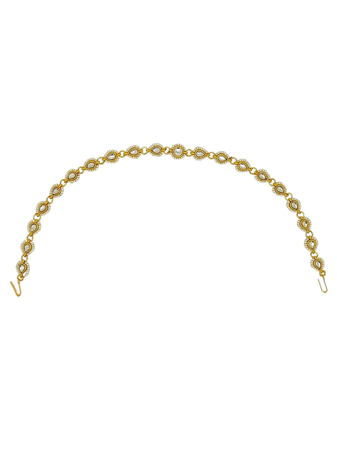 Gold-Plated Kundan Studded Matha Patti Head Jewellery