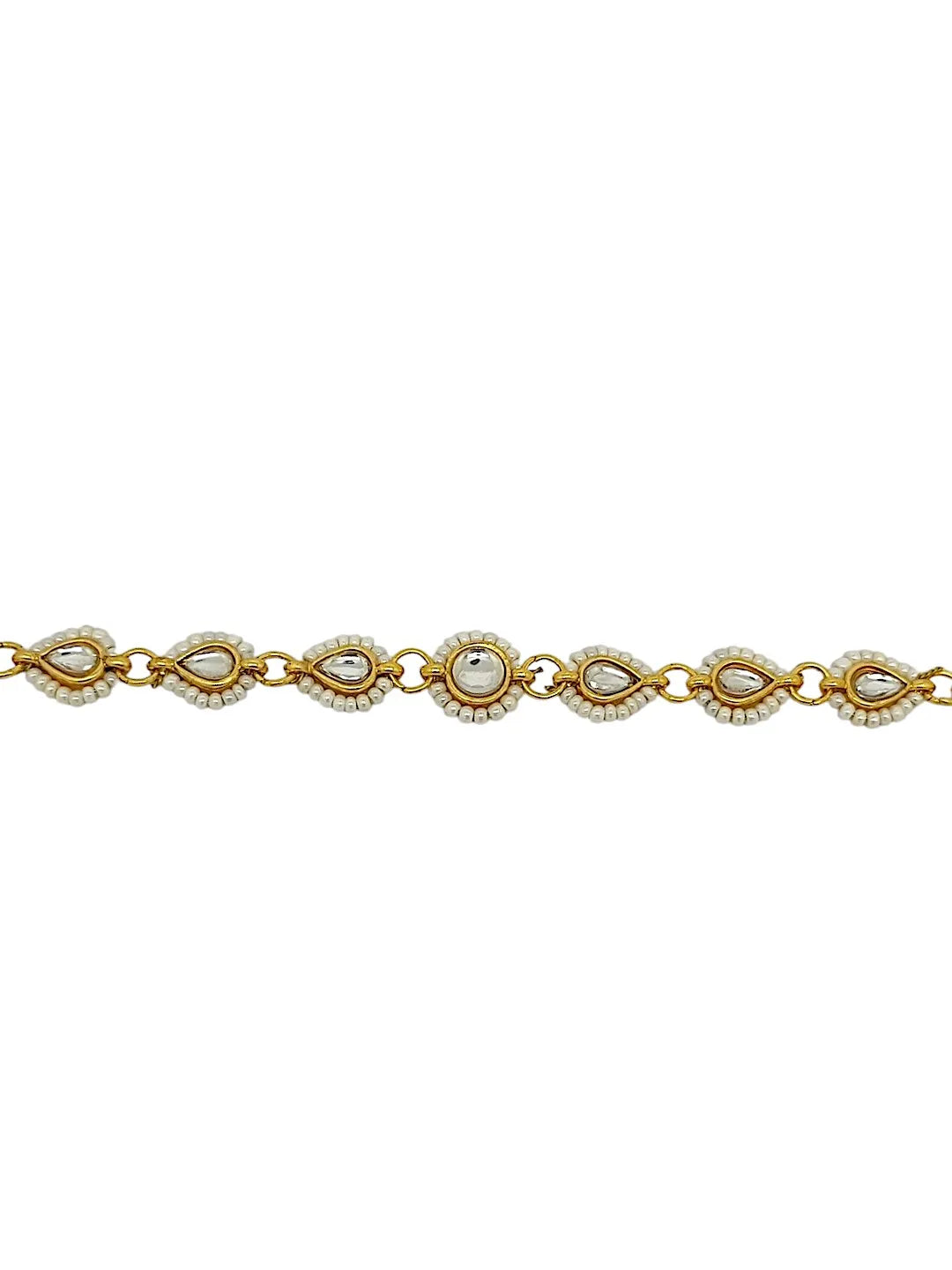 Gold-Plated Kundan Studded Matha Patti Head Jewellery