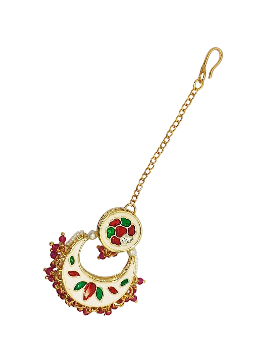 Gold-toned Classic Crescent Design Maangtikka