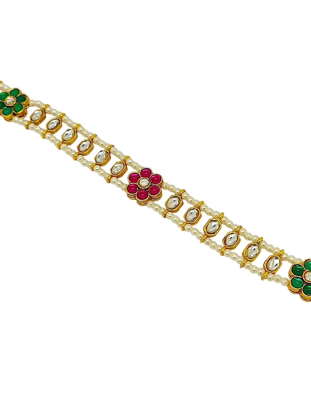Gold-Plated Kundan Studded Matha Patti