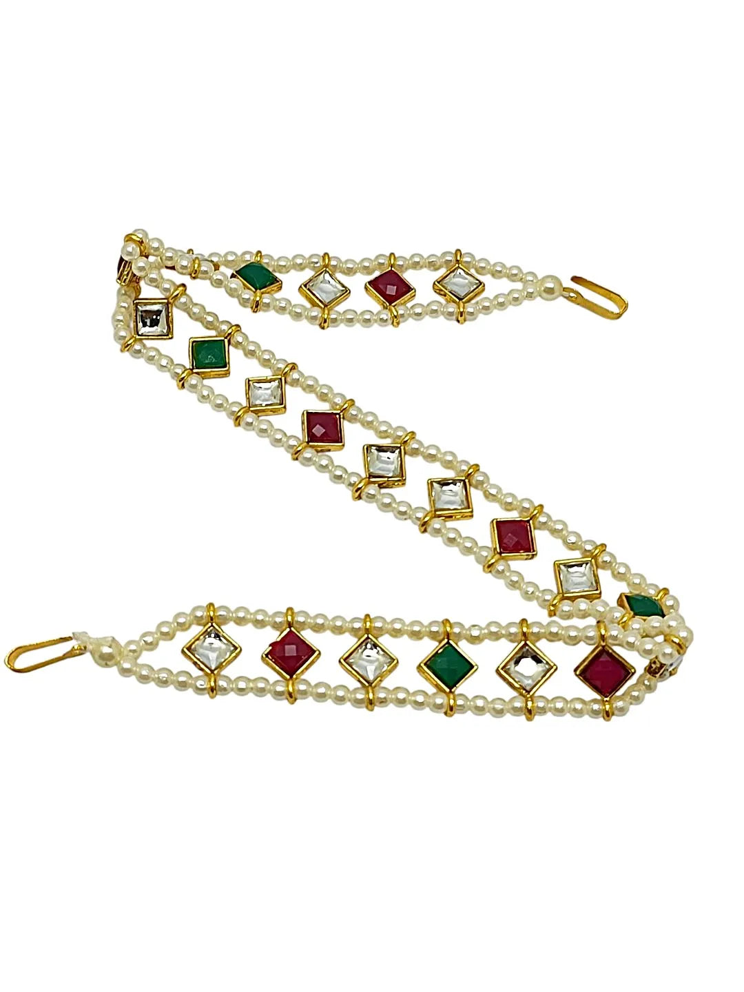 Gold-Plated Kundan Stone Studded Matha Patti
