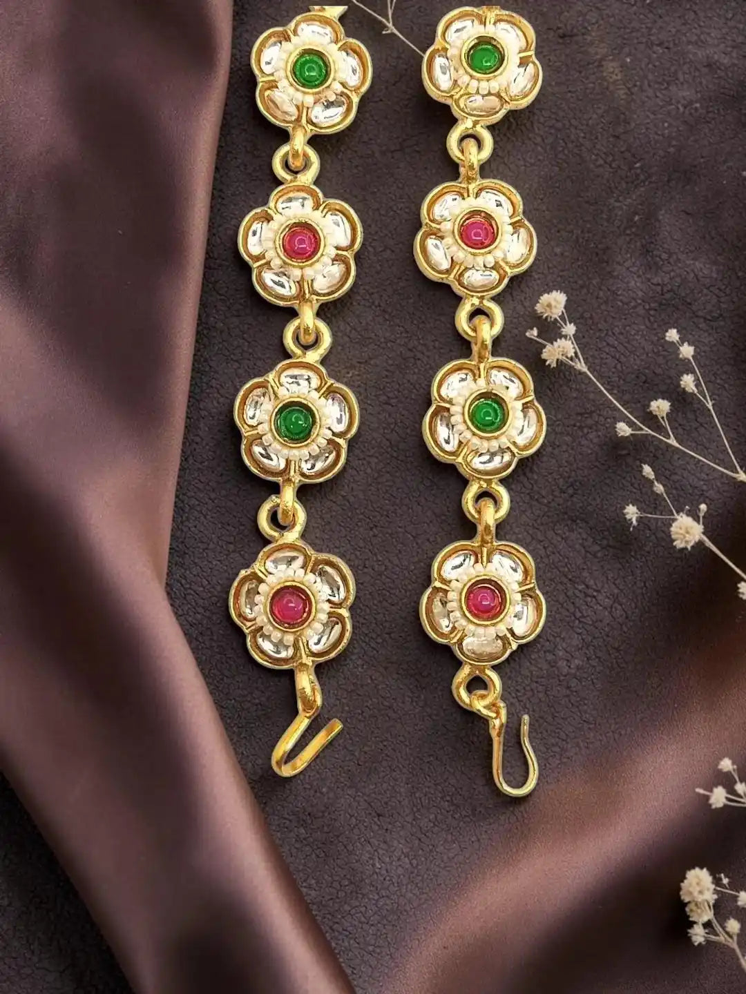 Gold Plated Floral Design Mathapatti Sheeshphool
