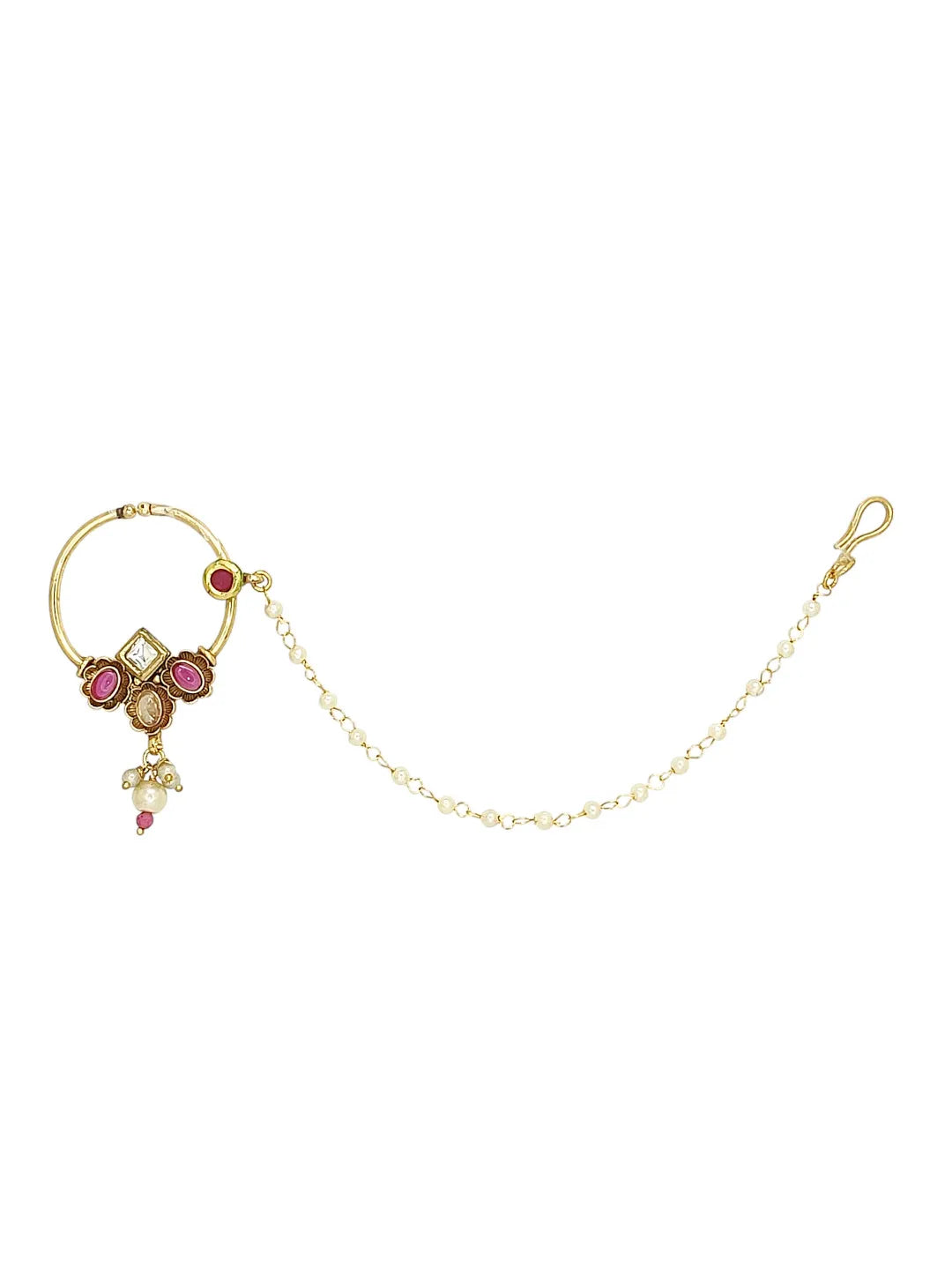 Golden Jodha's Chained Nosepin