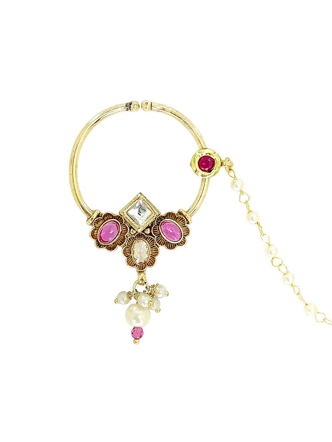 Golden Jodha's Chained Nosepin