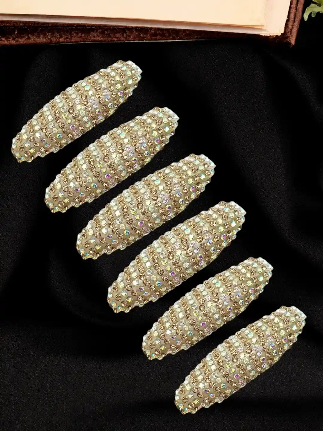 Set Of 6 Embellished Safety Saree Pin