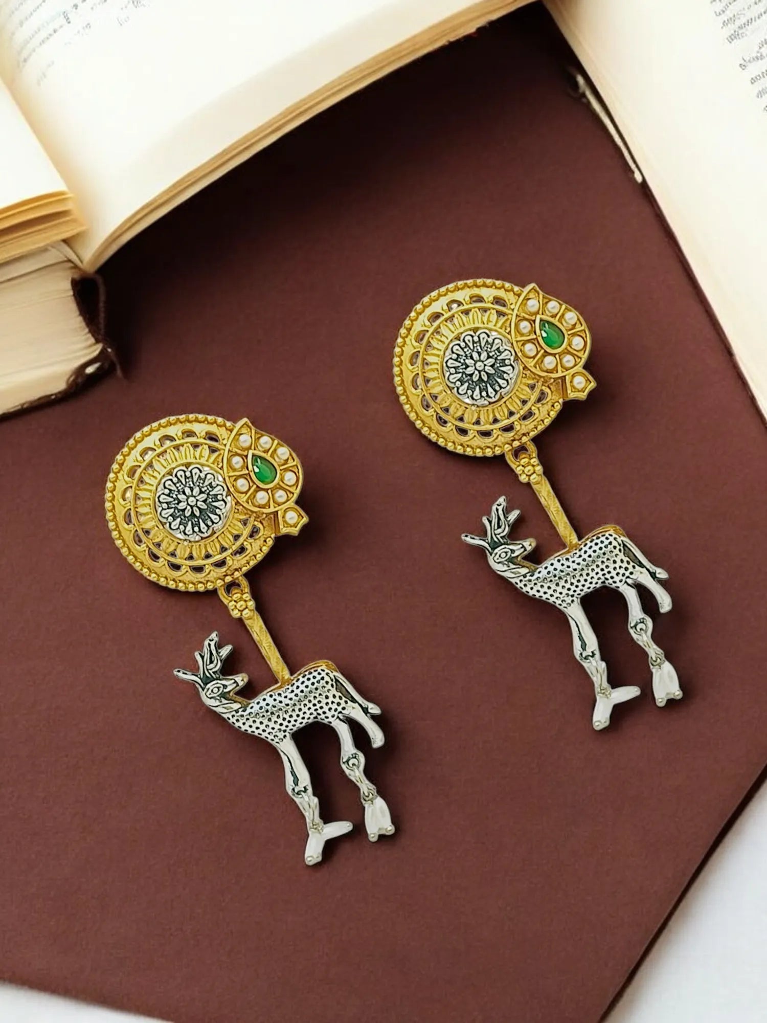 Contemporary Golden Drop Earrings