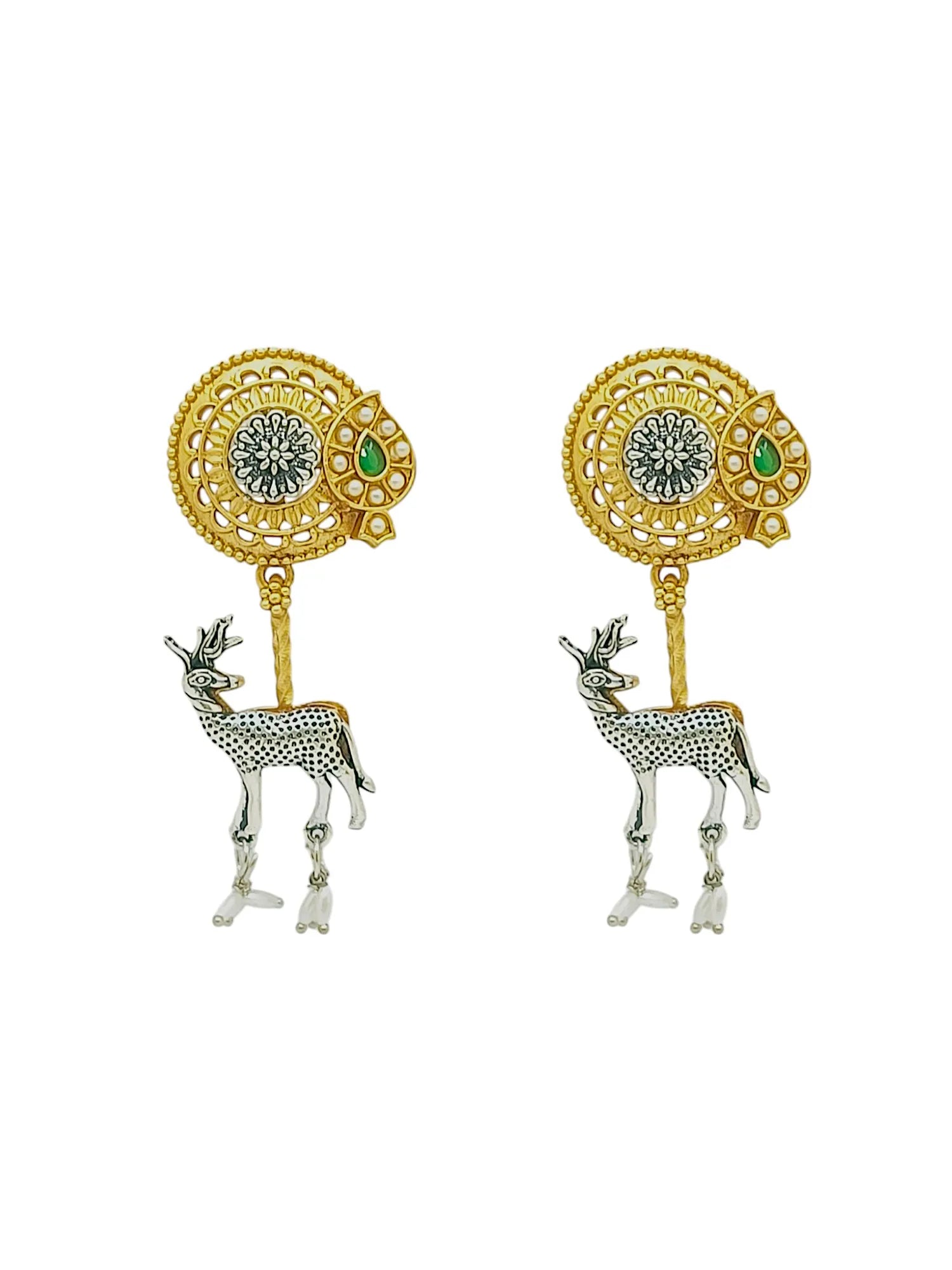Contemporary Golden Drop Earrings