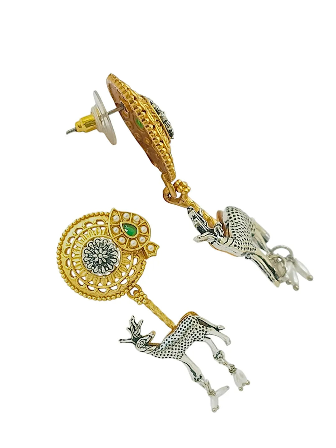 Contemporary Golden Drop Earrings