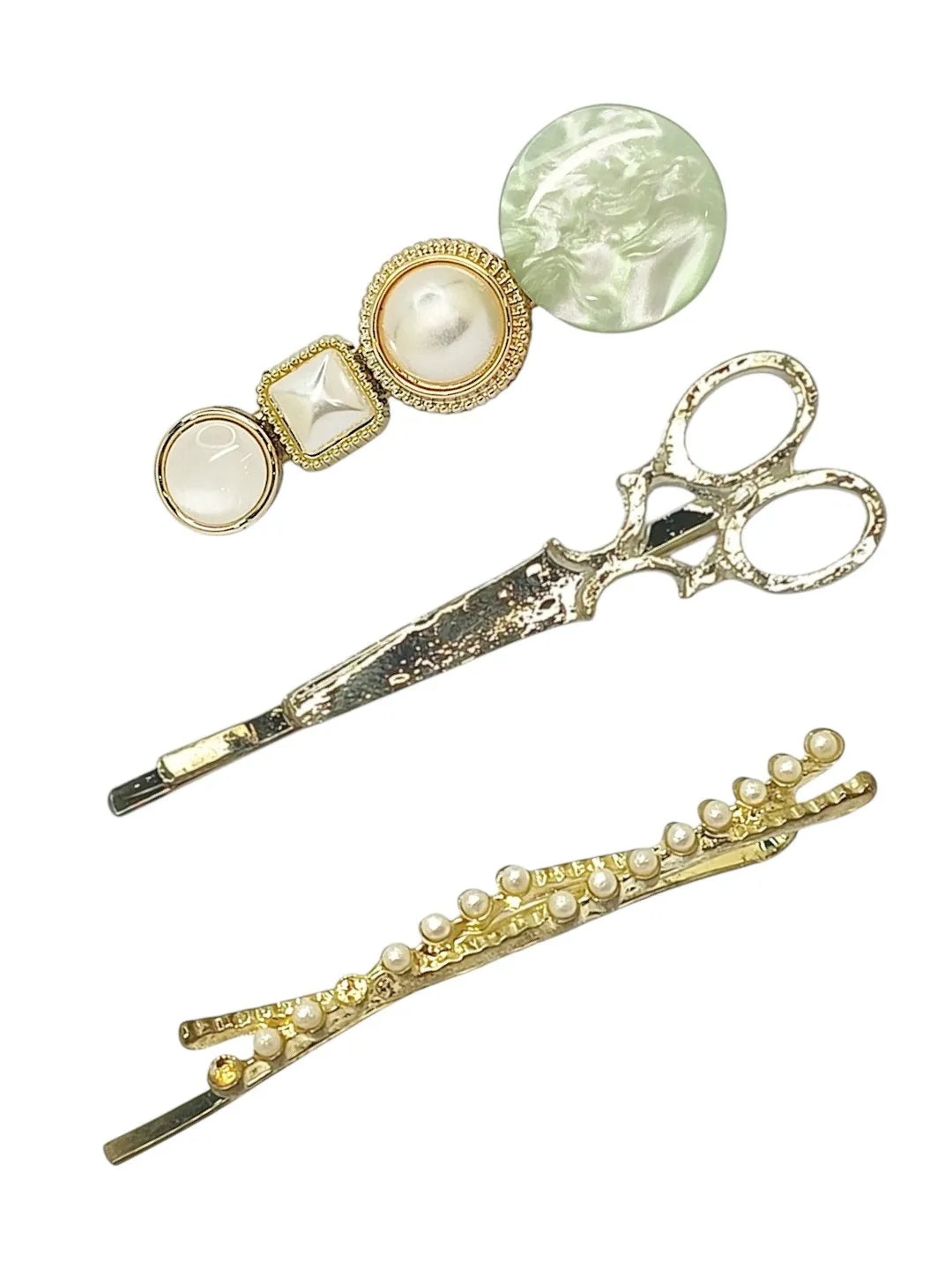 Set of 3 Patel Embellished Hair Clip