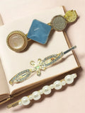Set of 3 Embellished Stone Studded Hair Clip