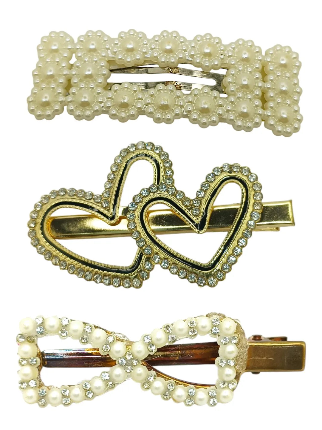 Set Of 3 Beaded Hair Accessory Set