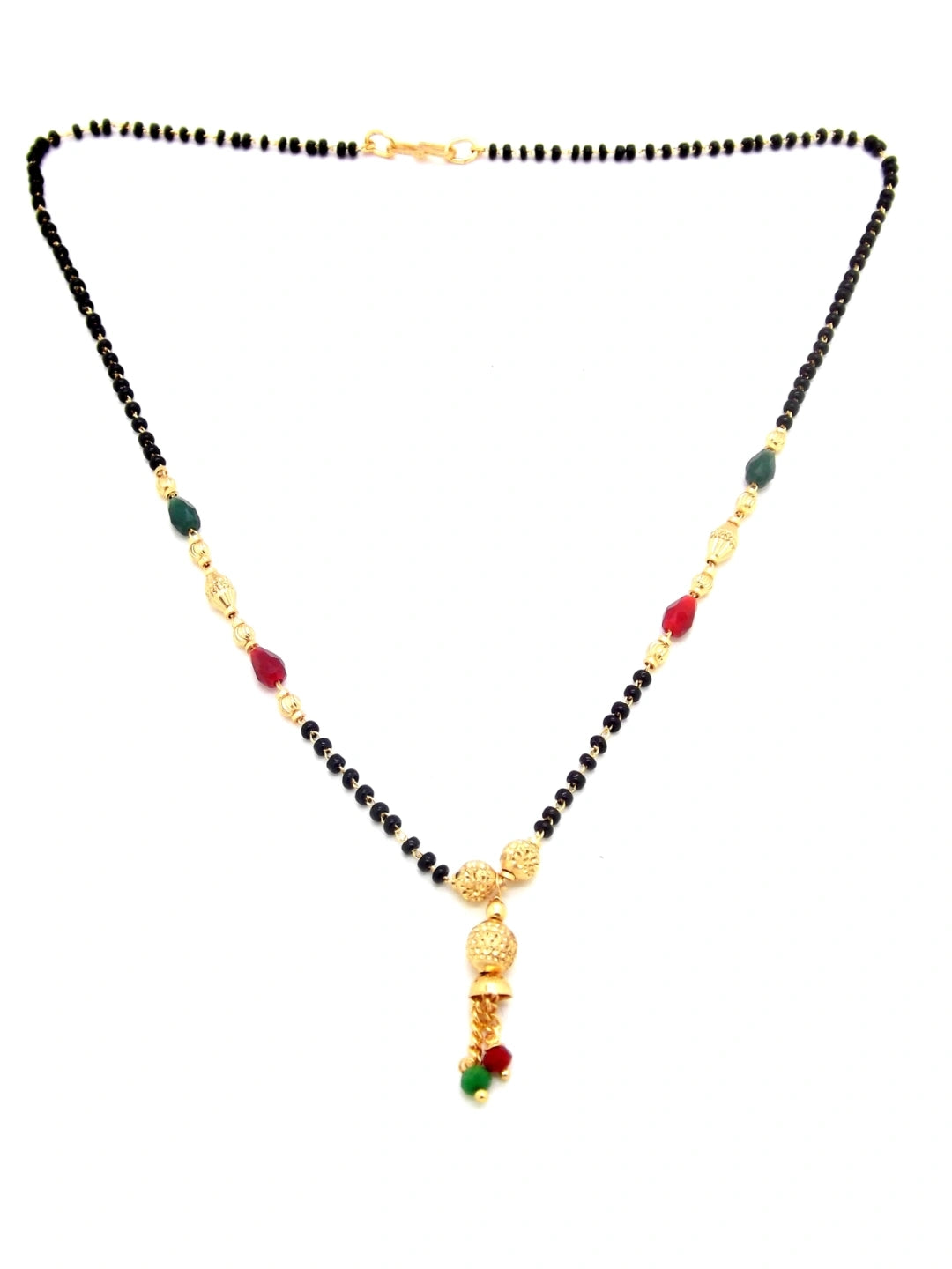 Red Green Beaded Mangalsutra