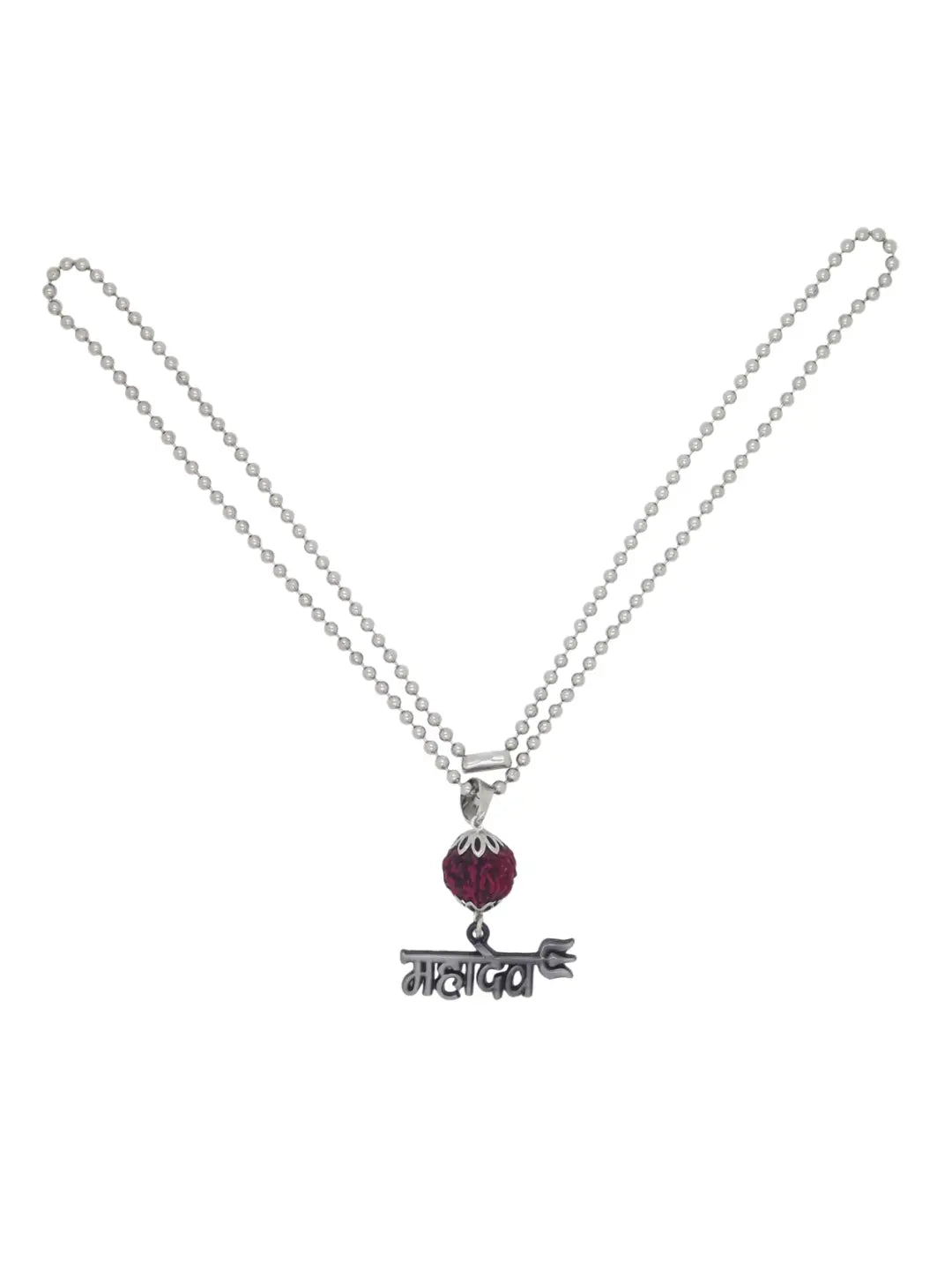 Silver Plated Rudraksh Chain