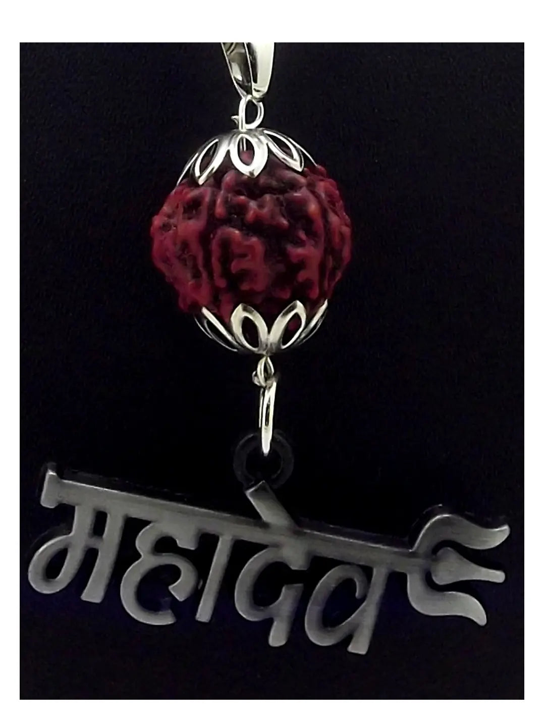 Silver Plated Rudraksh Chain