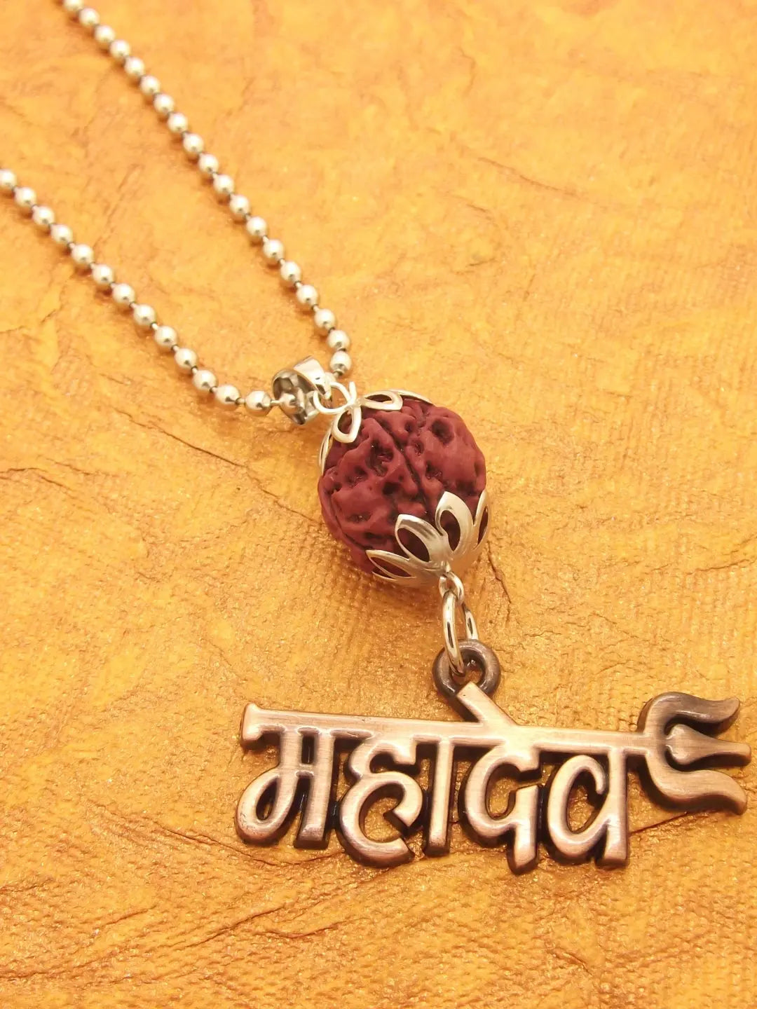 Silver Plated Mahadev Chain