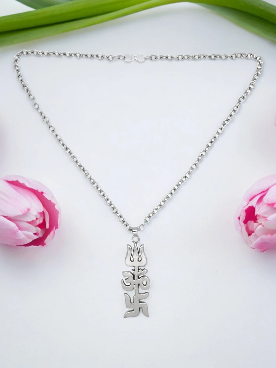 Trishul Om Swastik Chain