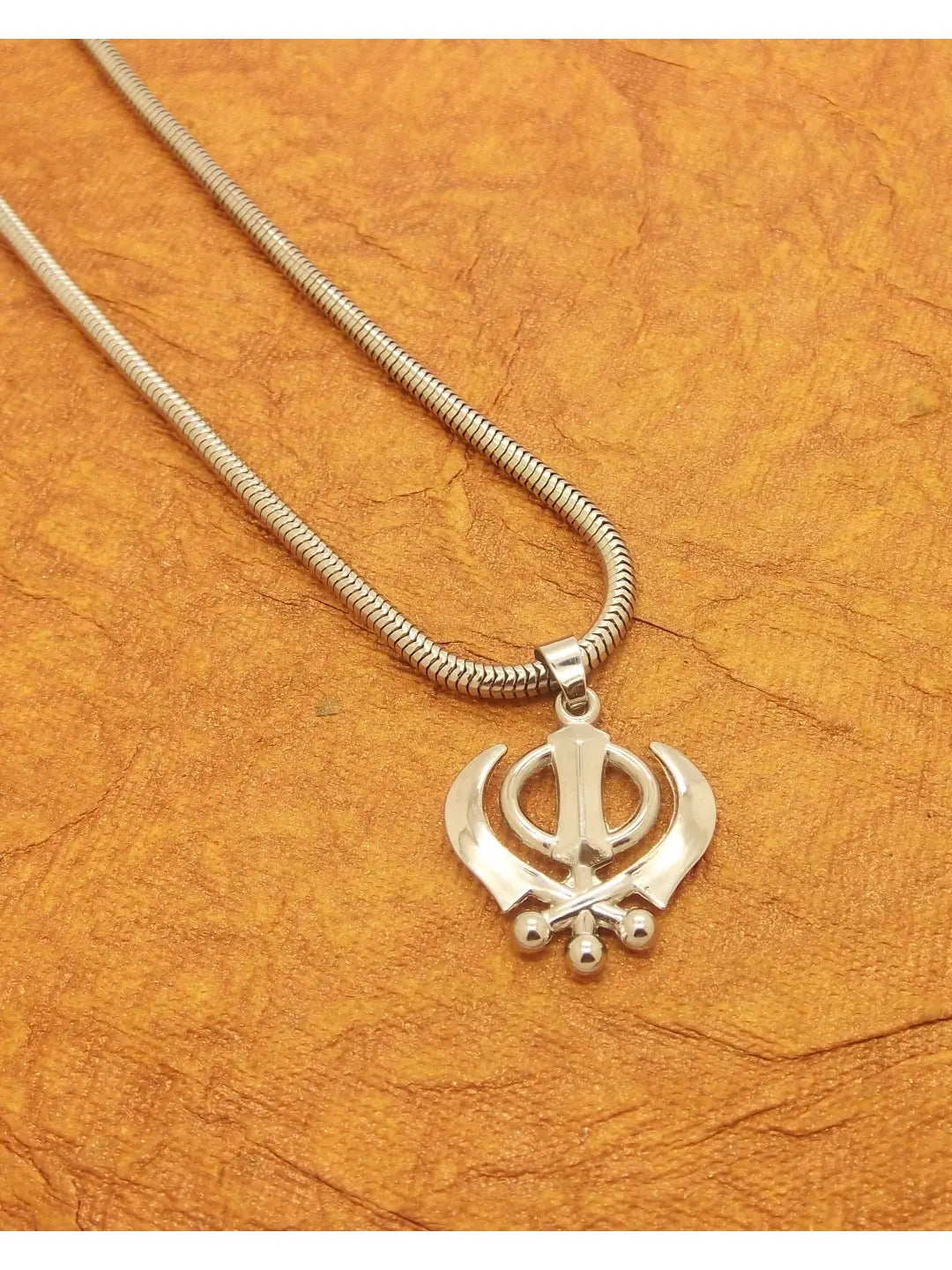 Sikh Khanda Pendant Chain