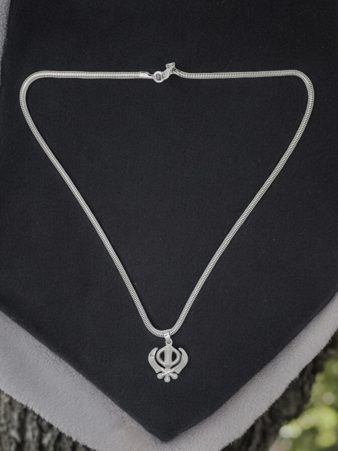 Sikh Khanda Pendant Chain