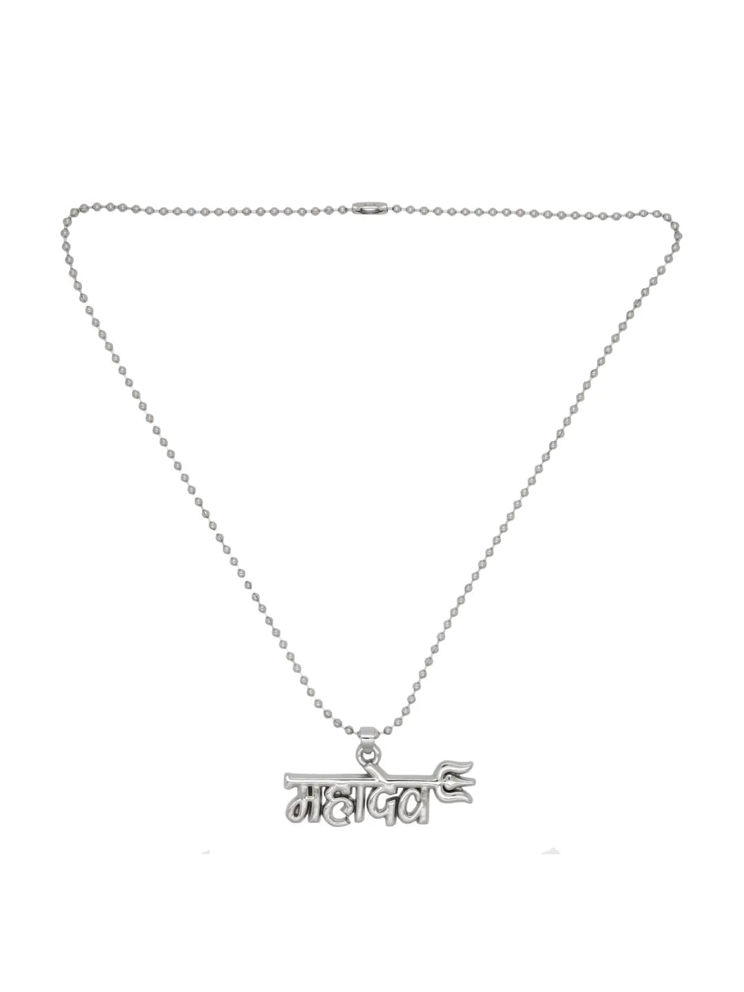 Silver Plated Mahadev Chain