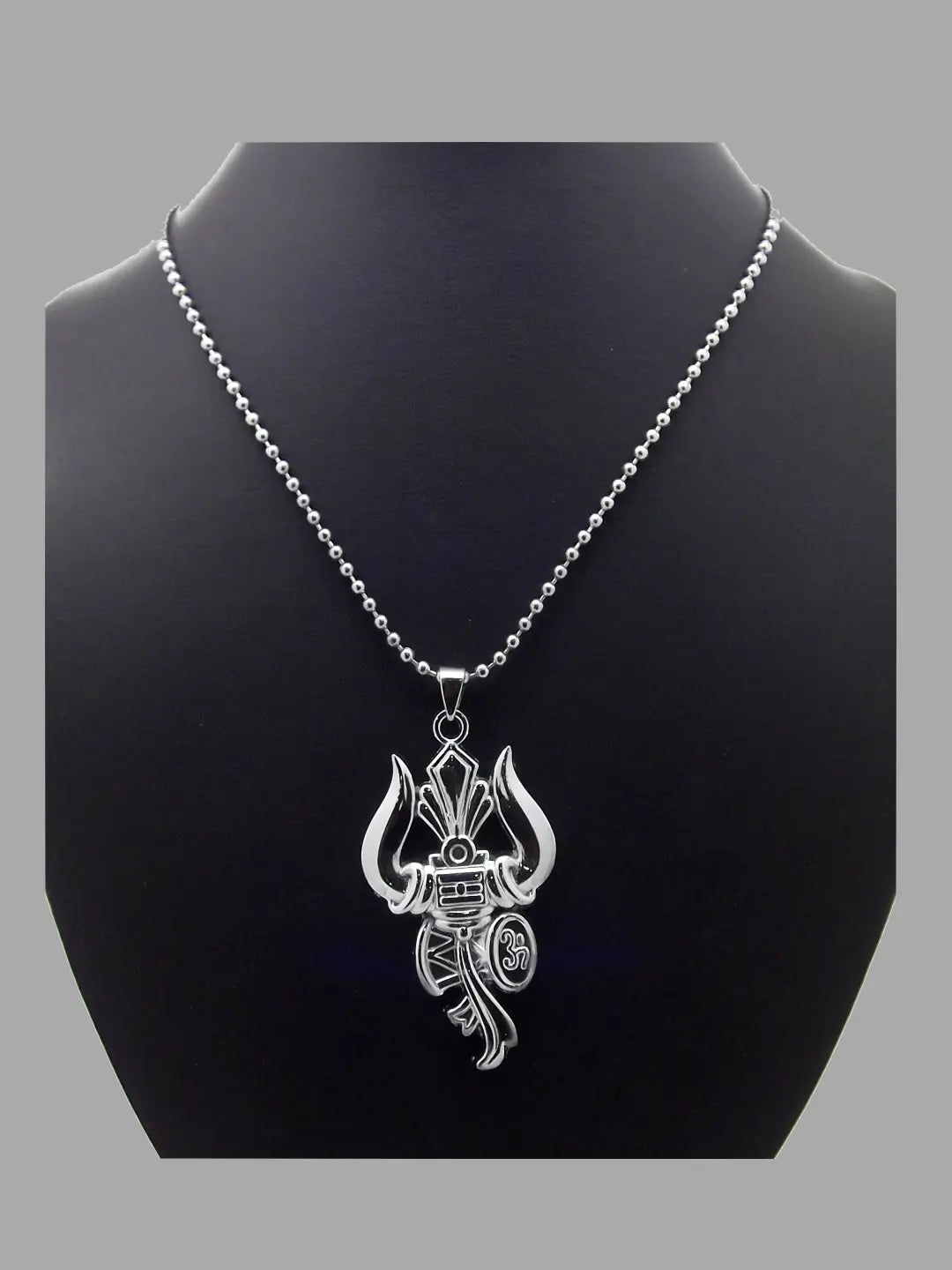 Trishul Damru Pendant Chain