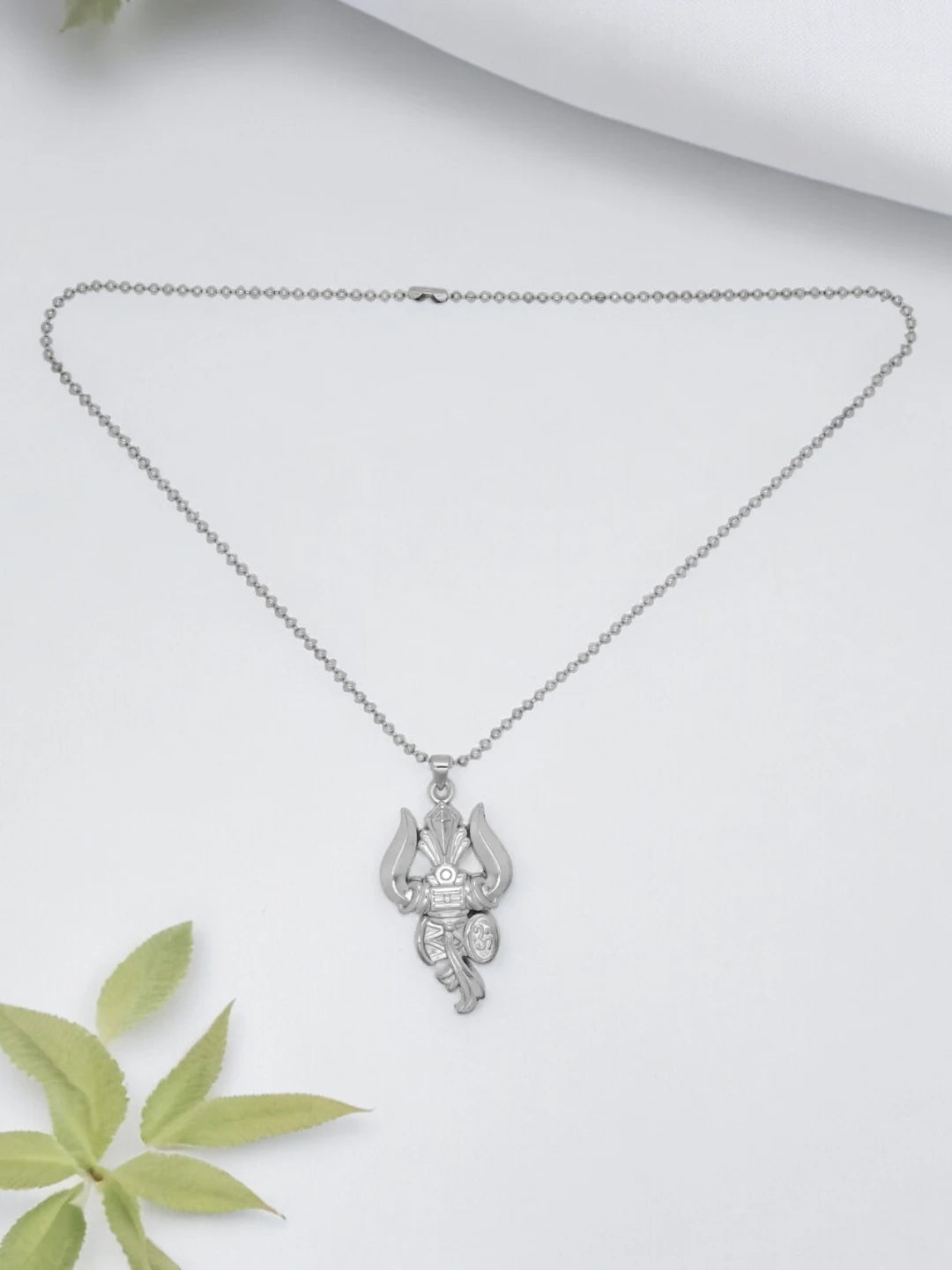 Trishul Damru Pendant Chain