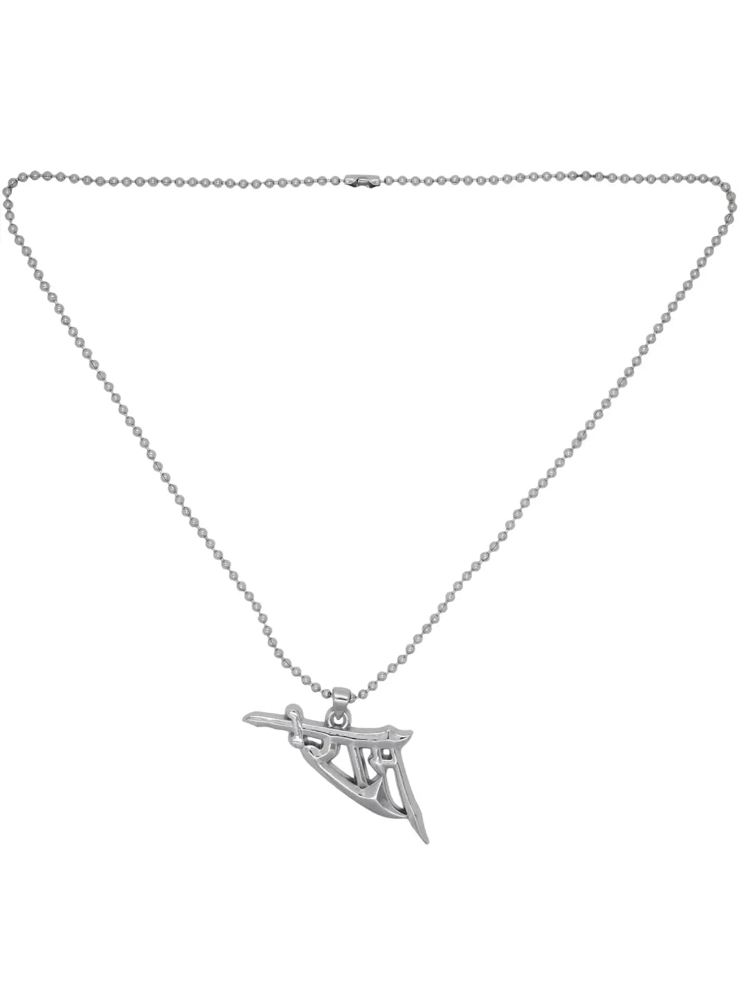 Silver Plated Ram Pendant Chain