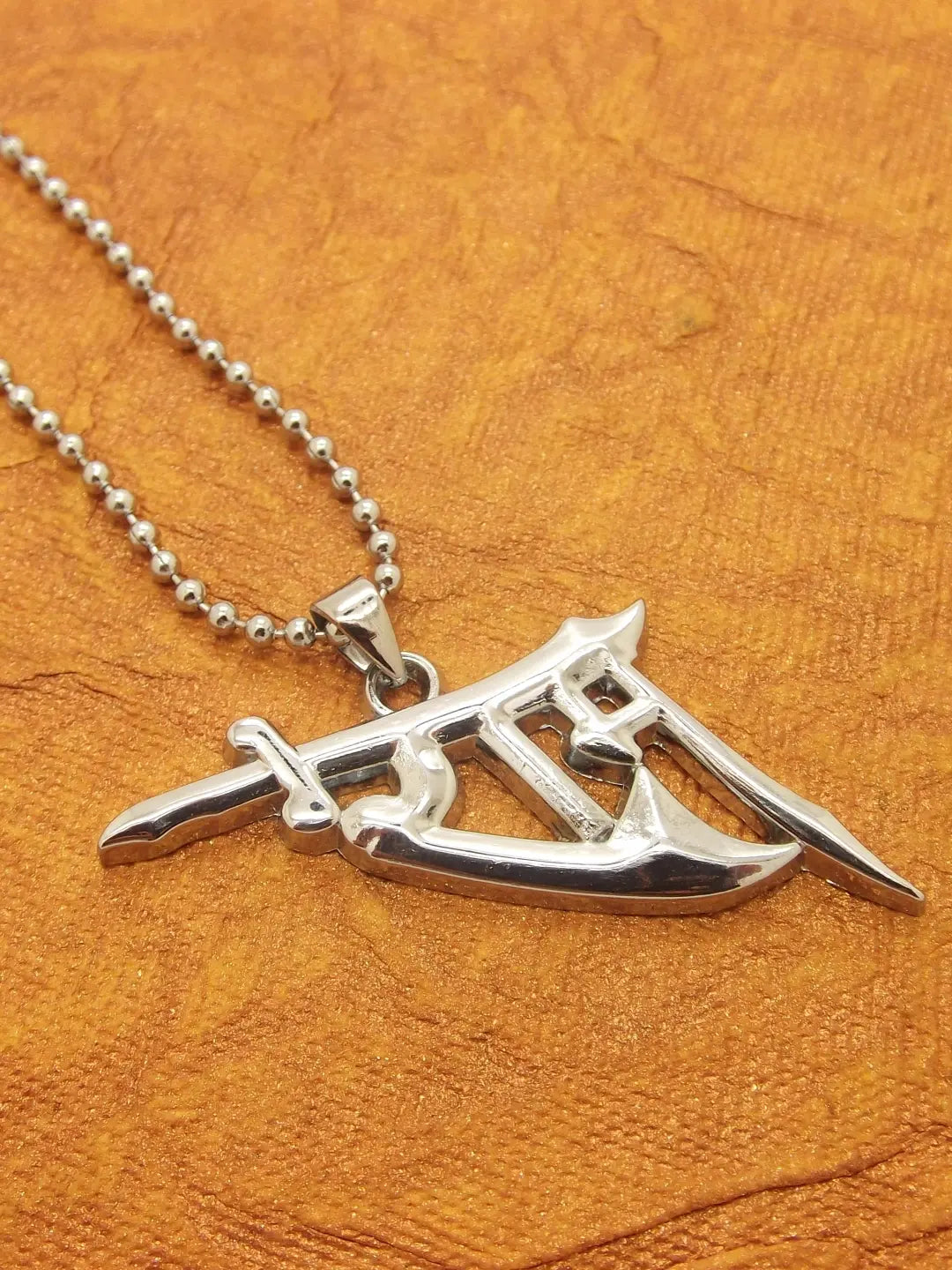 Silver Plated Ram Pendant Chain