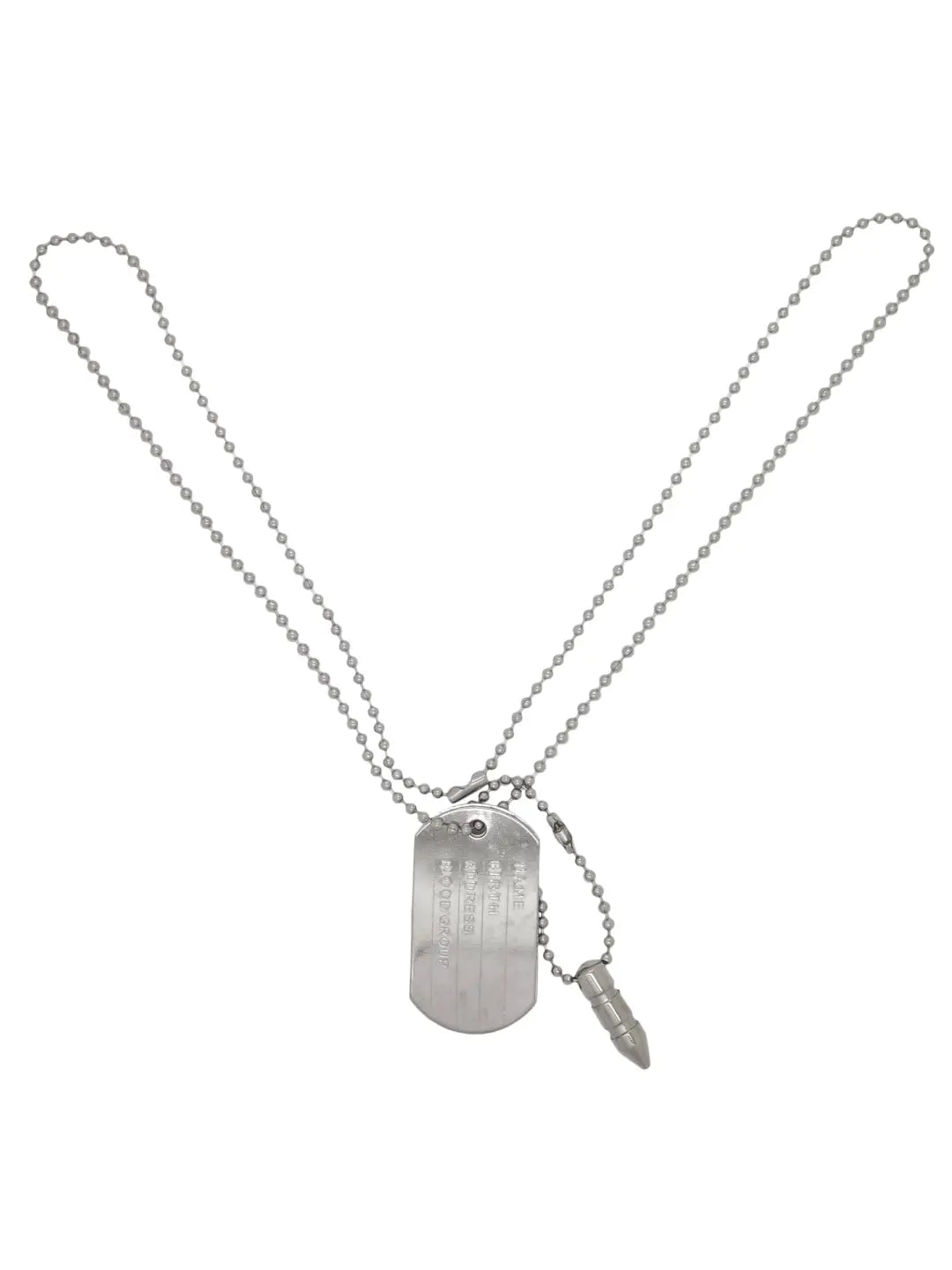 Silver Plated Identity Pendant Chain