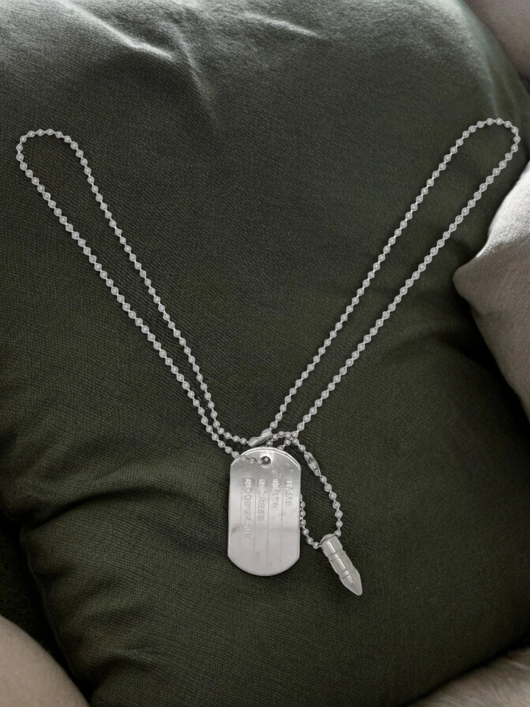 Silver Plated Identity Pendant Chain