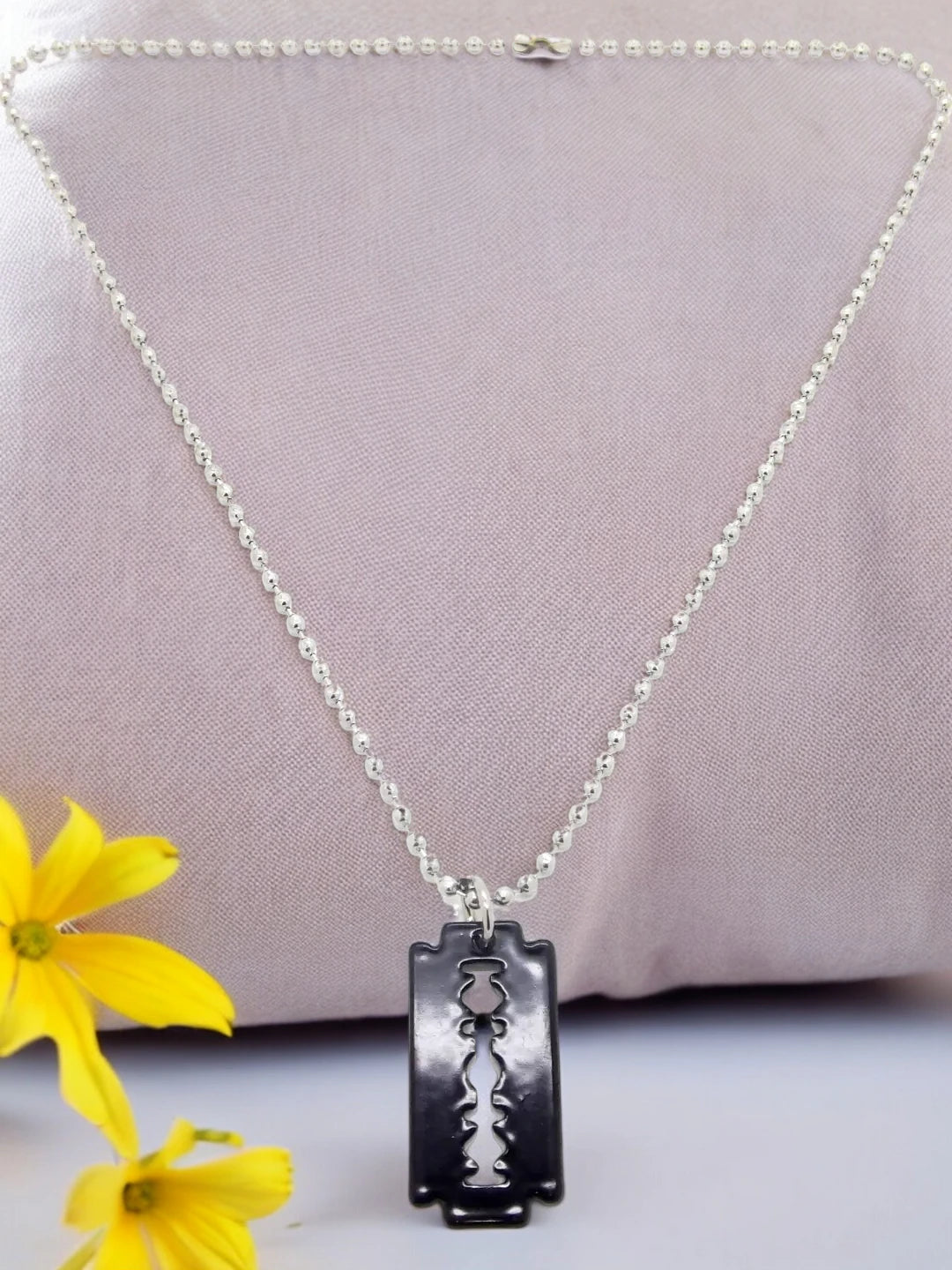 Black Blade Pendant Chain