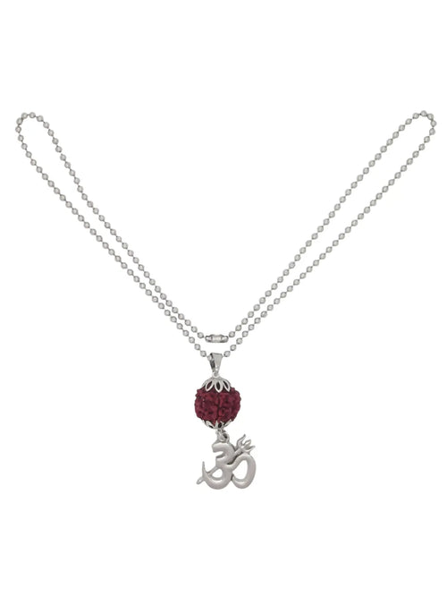 Divine Om Rudraksh Pendant Chain