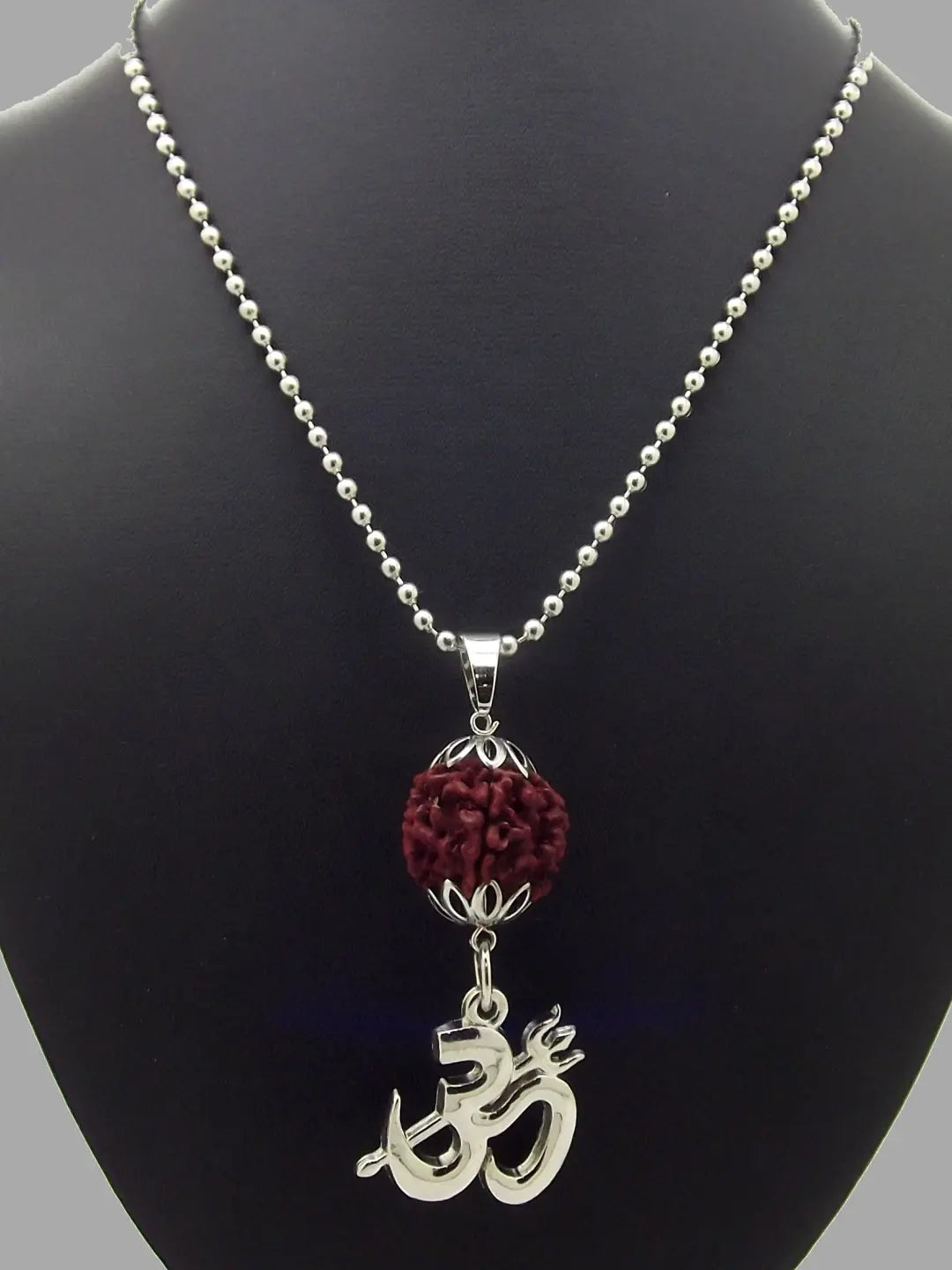 Divine Om Rudraksh Pendant Chain