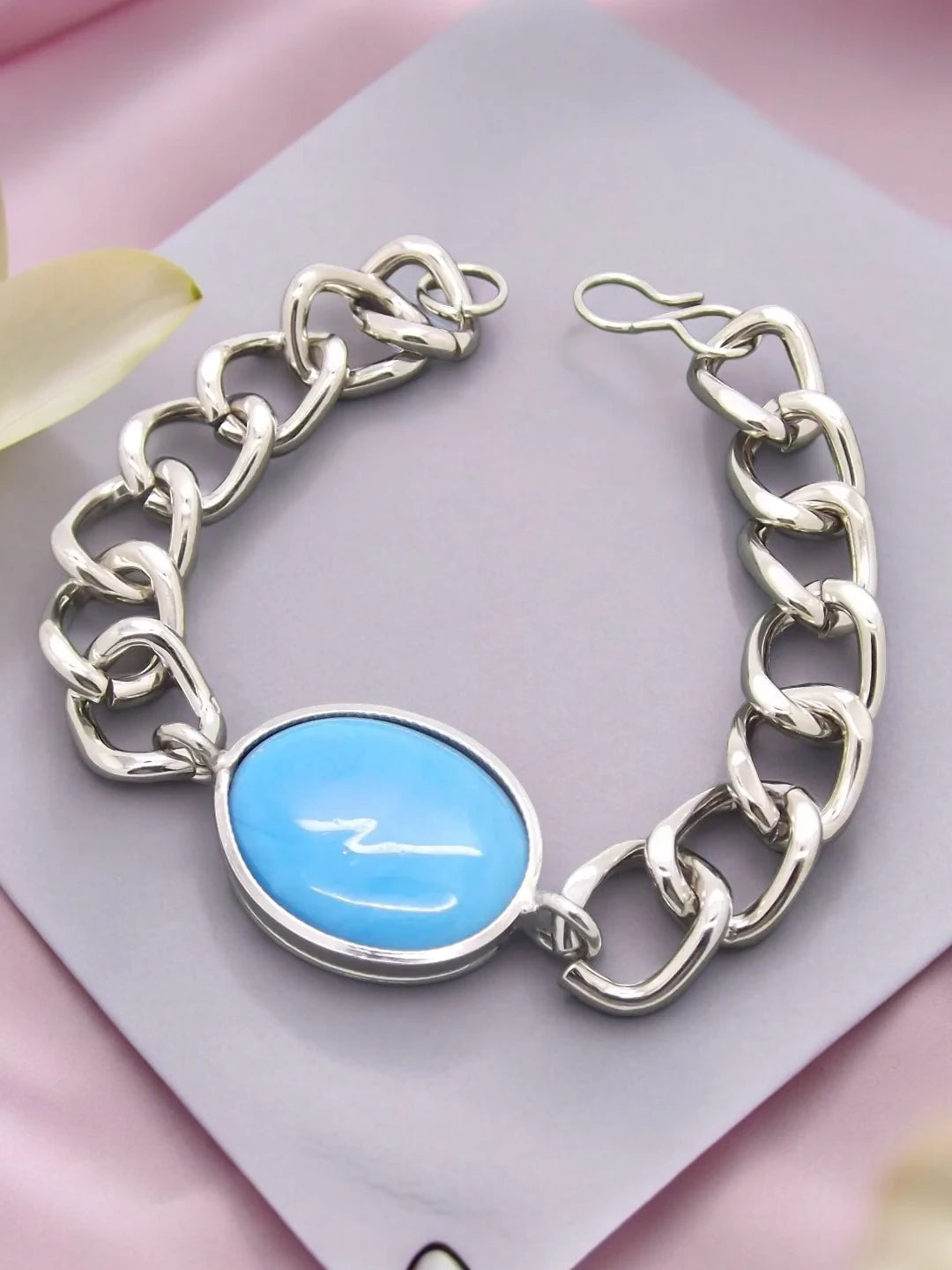 Silver Plated Link Bracelet