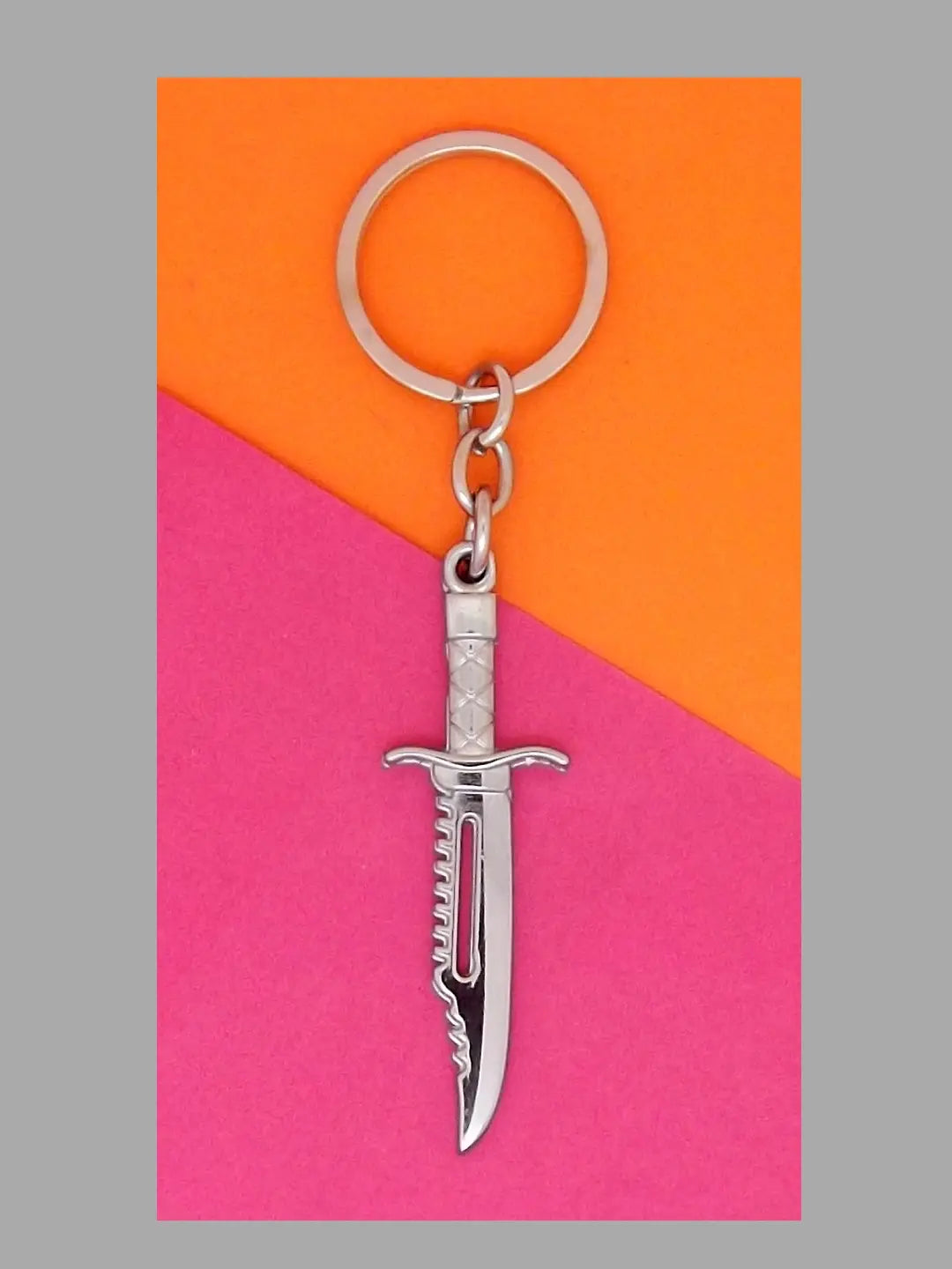 Silver Plated Sword Keychain