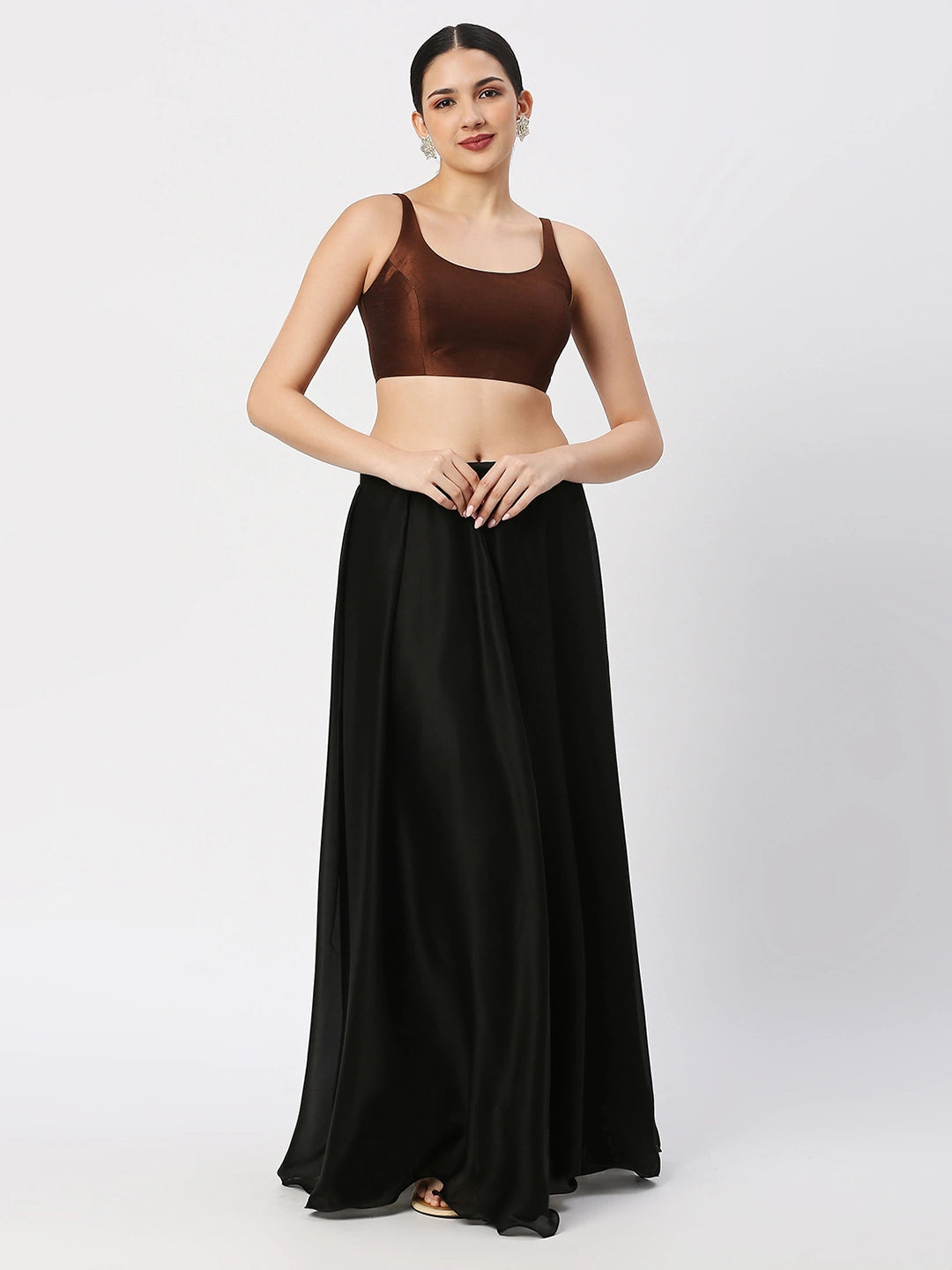 Earth Tone Sleeveless Elegance