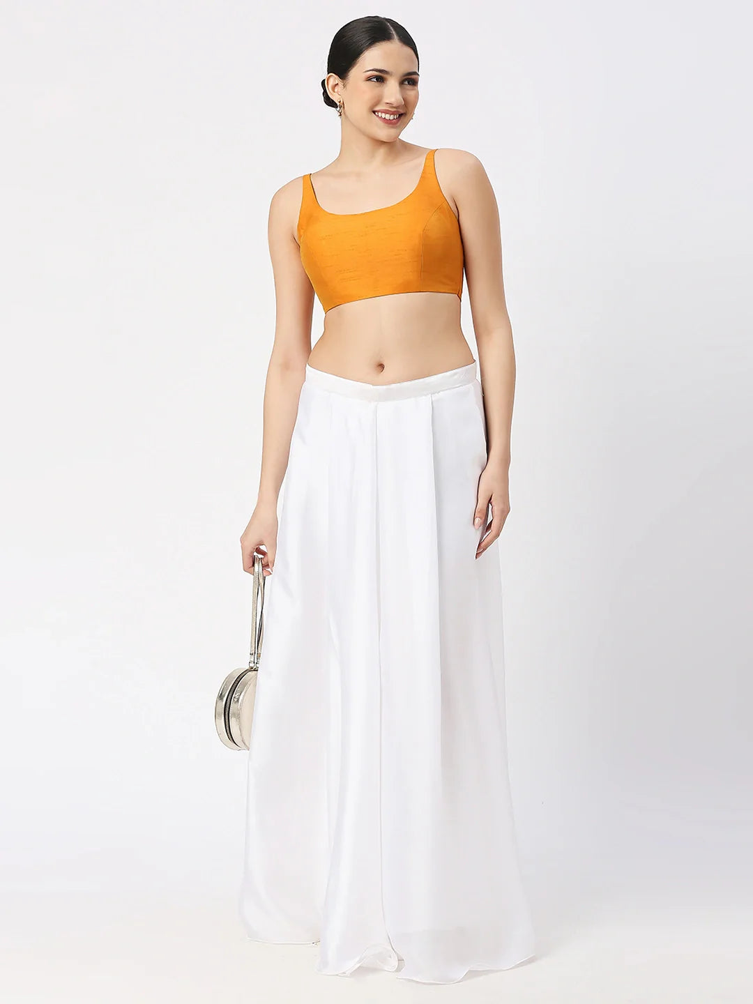 Mustard Yellow Silk Blouse