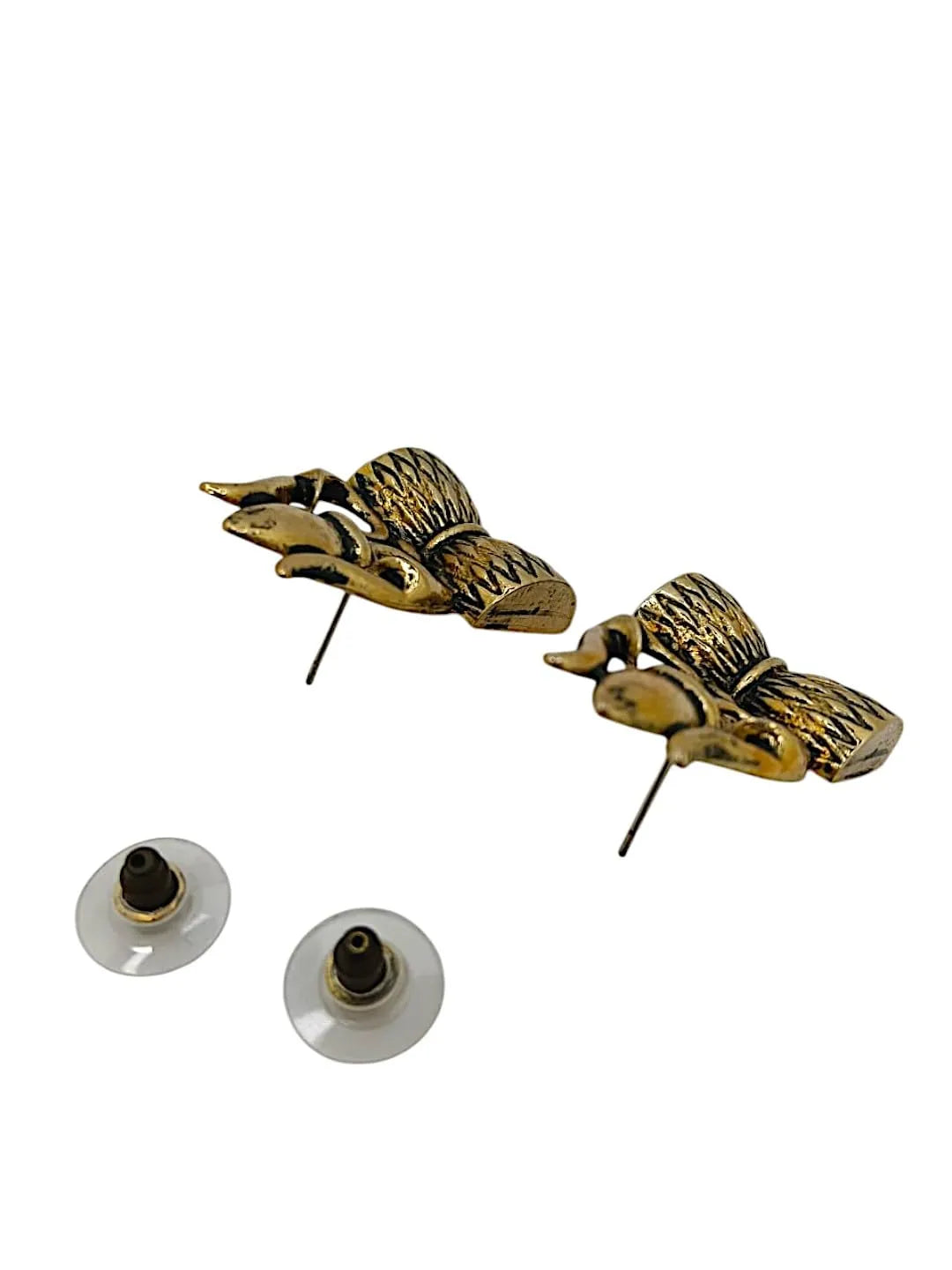Gold Oxidised spiritual Juda Pin With Earrings and Rings For Women