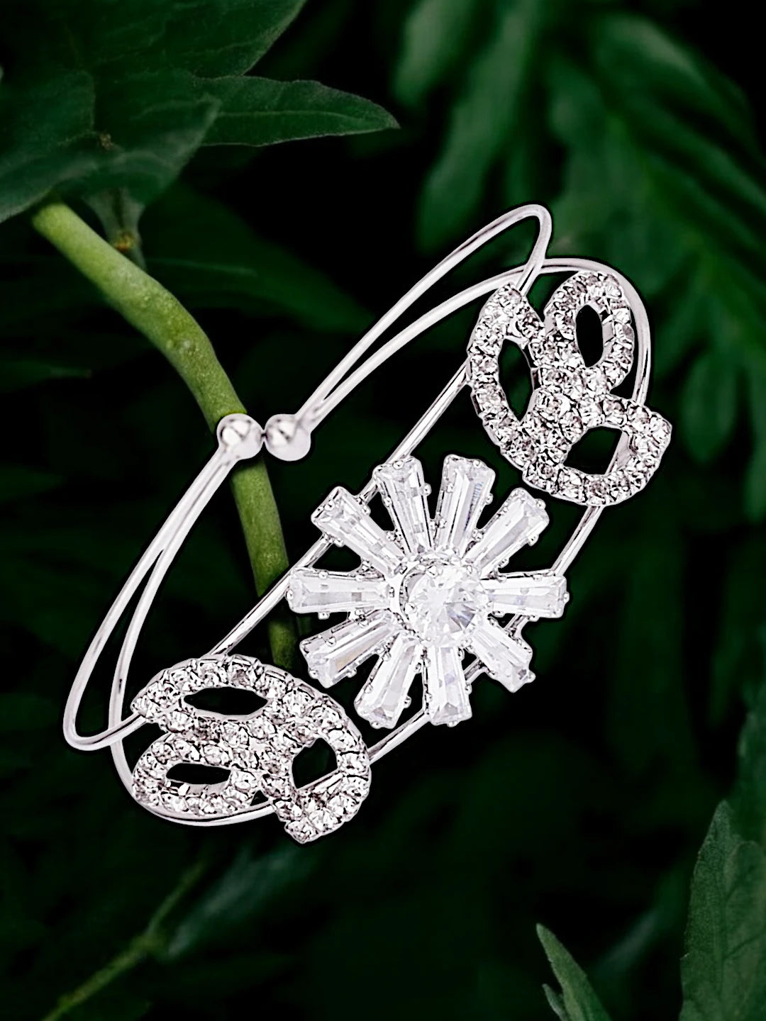 Silver Plated Kada Bracelet