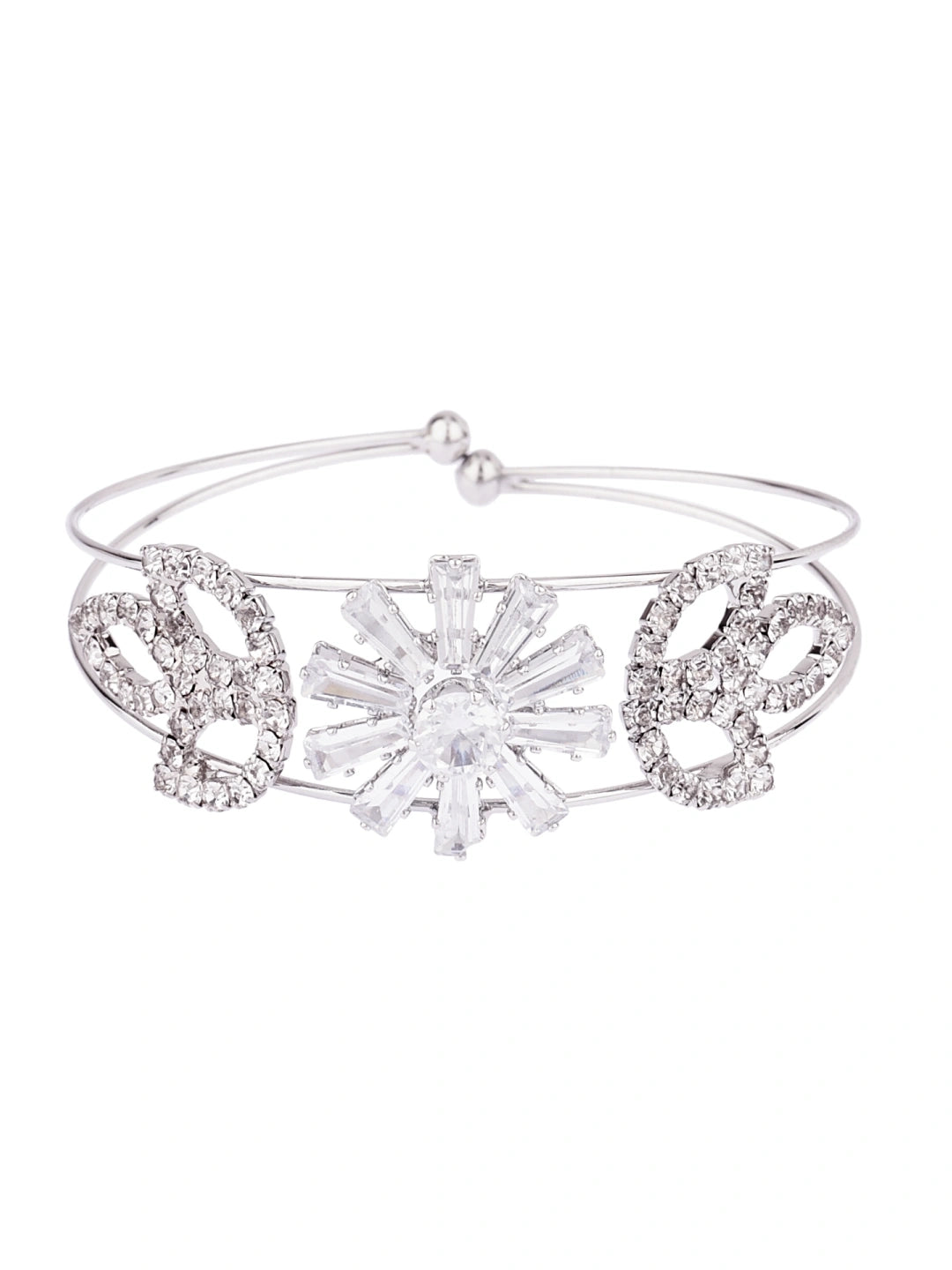 Silver Plated Kada Bracelet