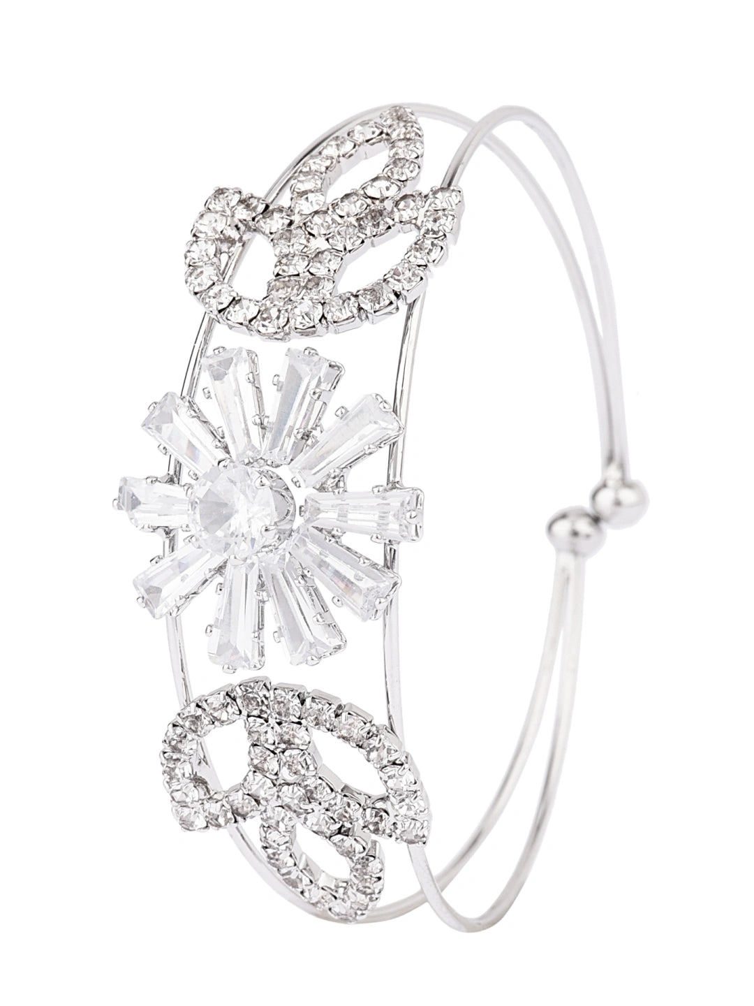 Silver Plated Kada Bracelet