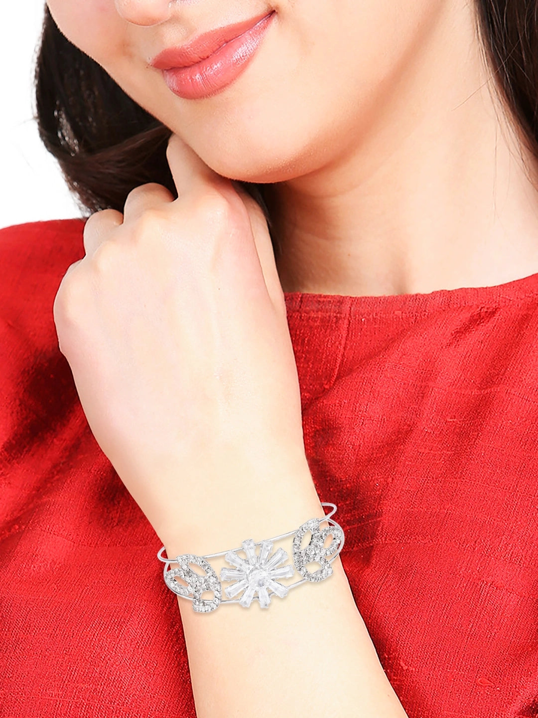Silver Plated Kada Bracelet