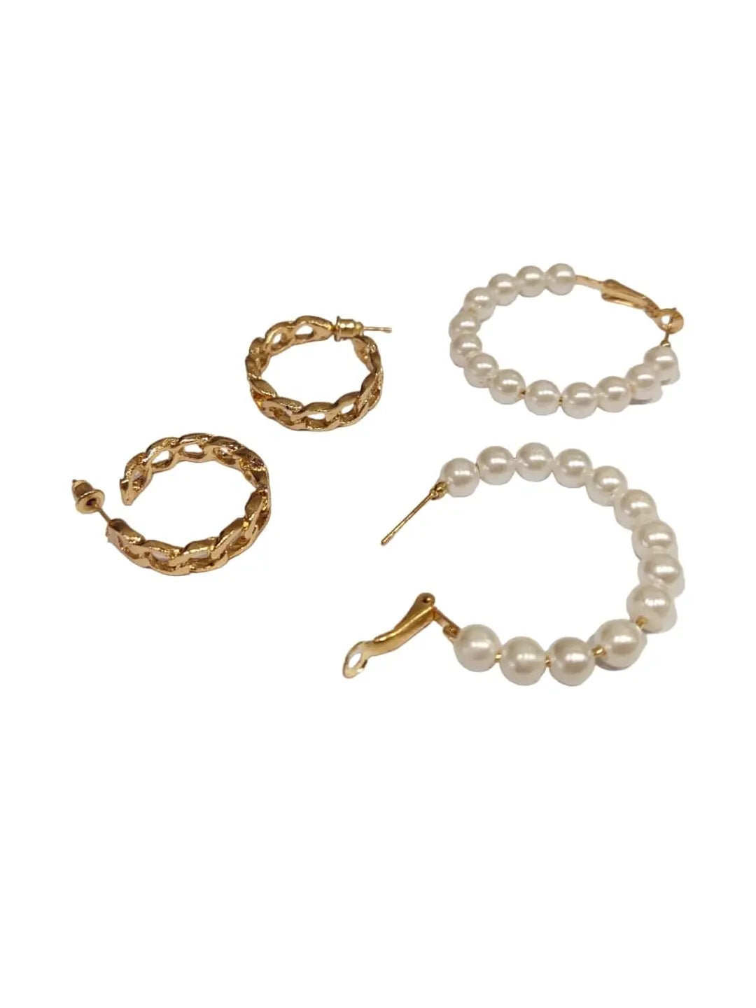 Gold Plated Combo Earrings