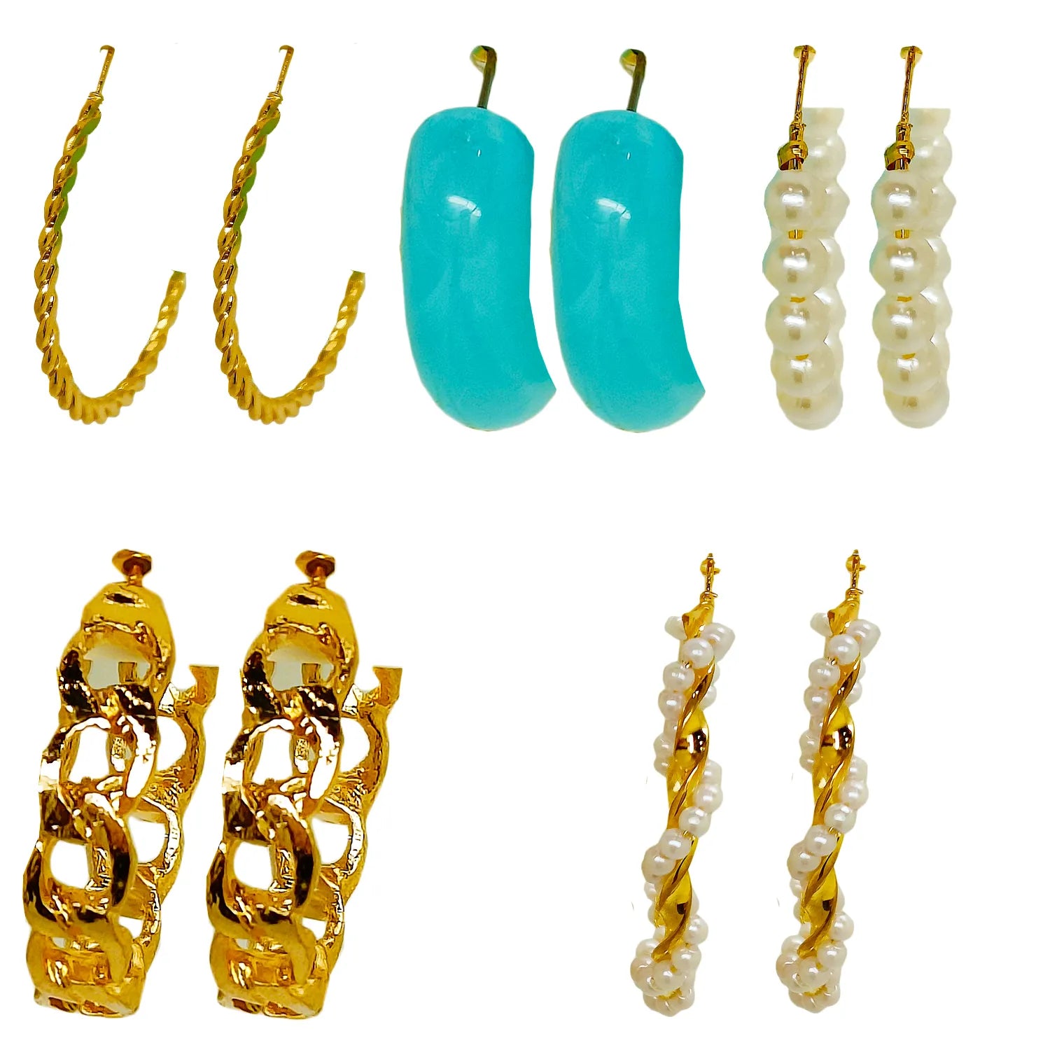 Set Of 5 Casual Wear Earings