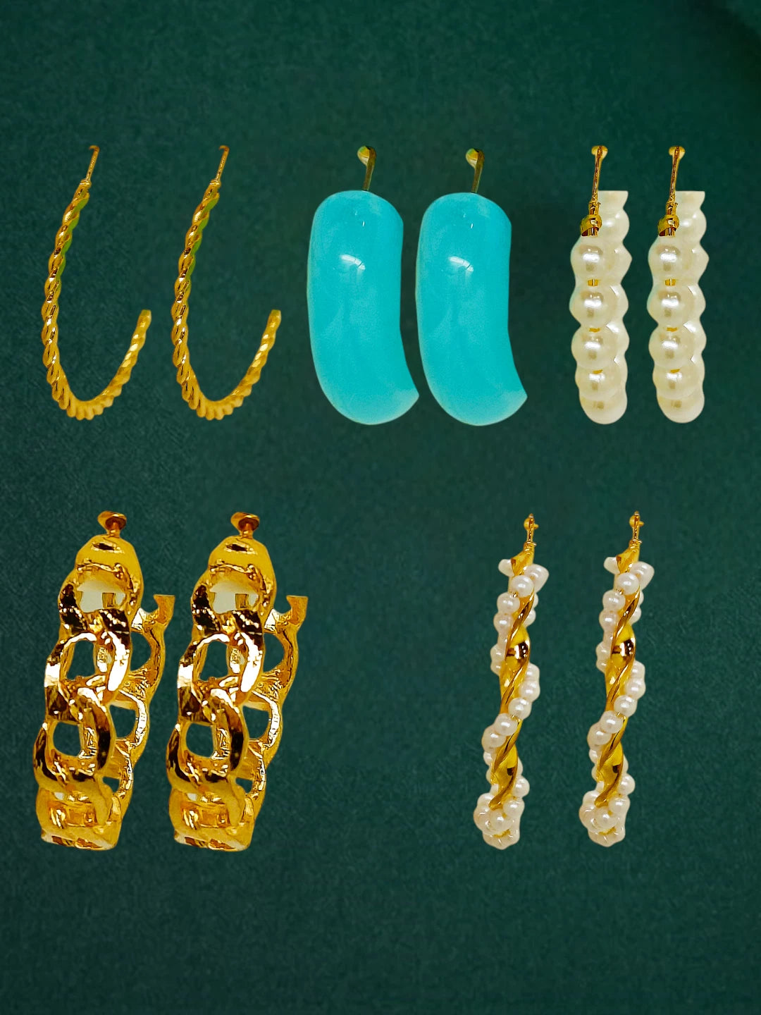 Set Of 5 Casual Wear Earings
