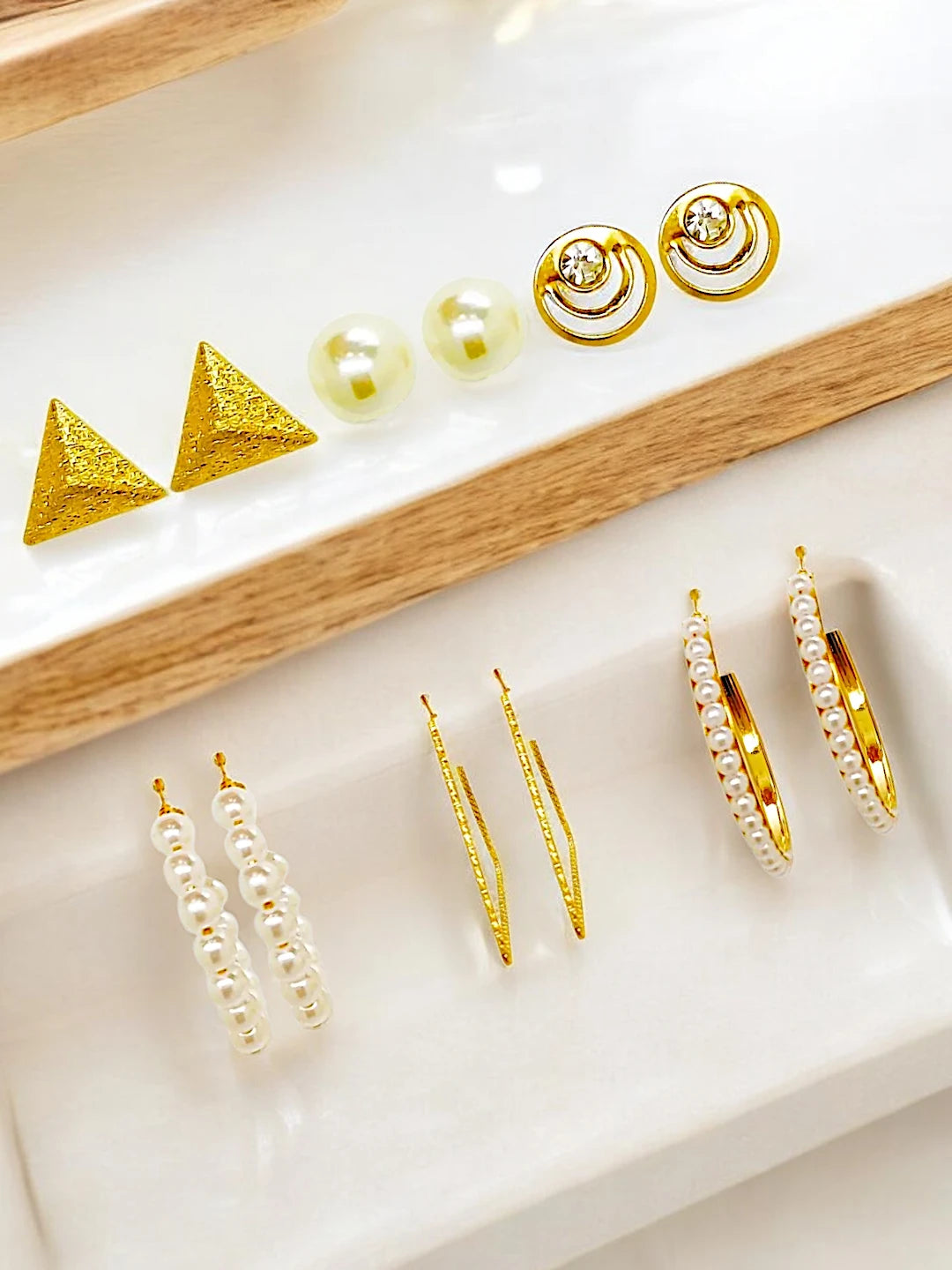 Studs & Hoops Combo Earrings