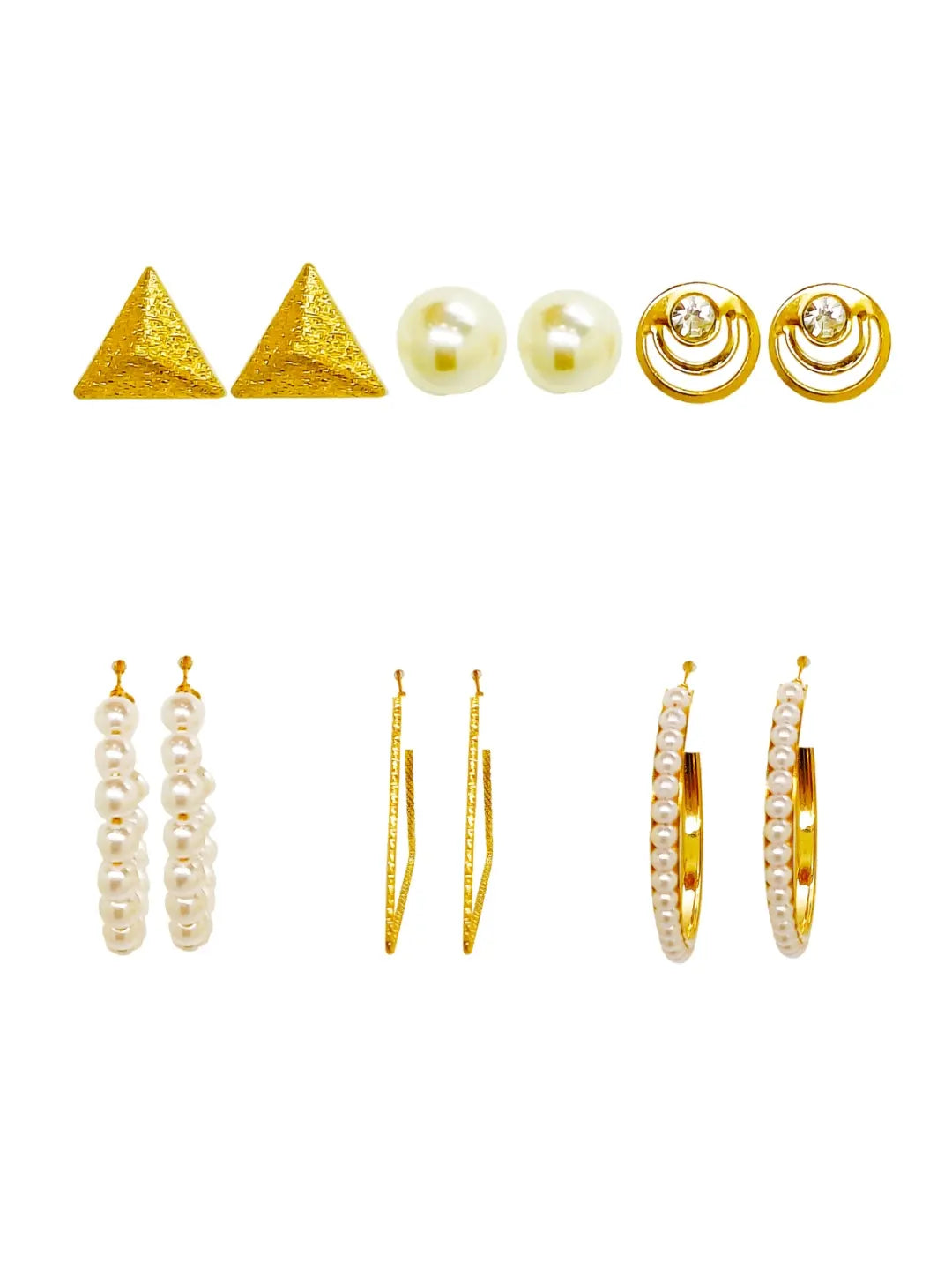 Studs & Hoops Combo Earrings