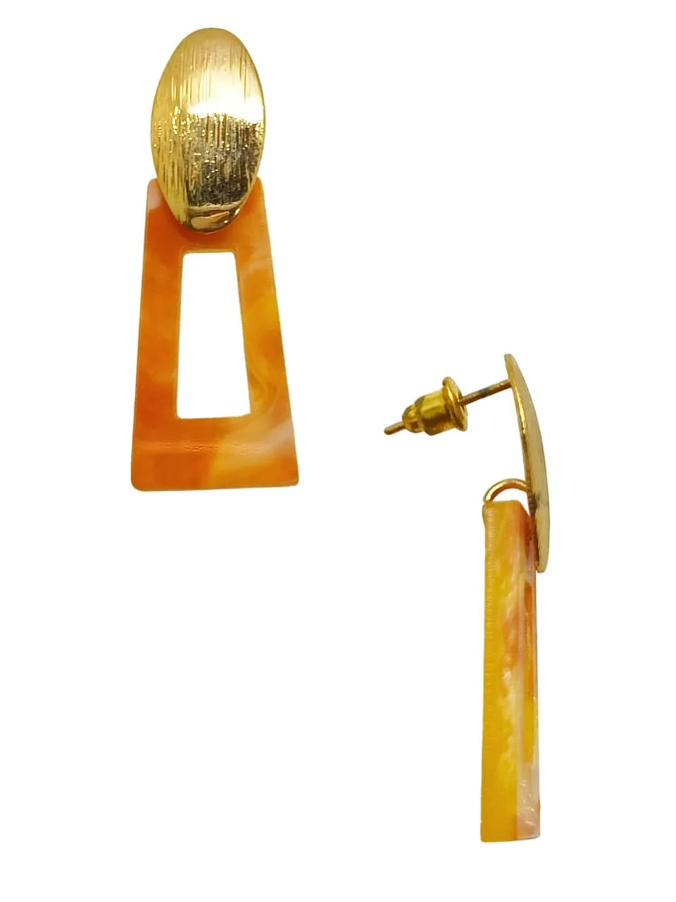 Gold Plated Geometric Earrings Set of 3