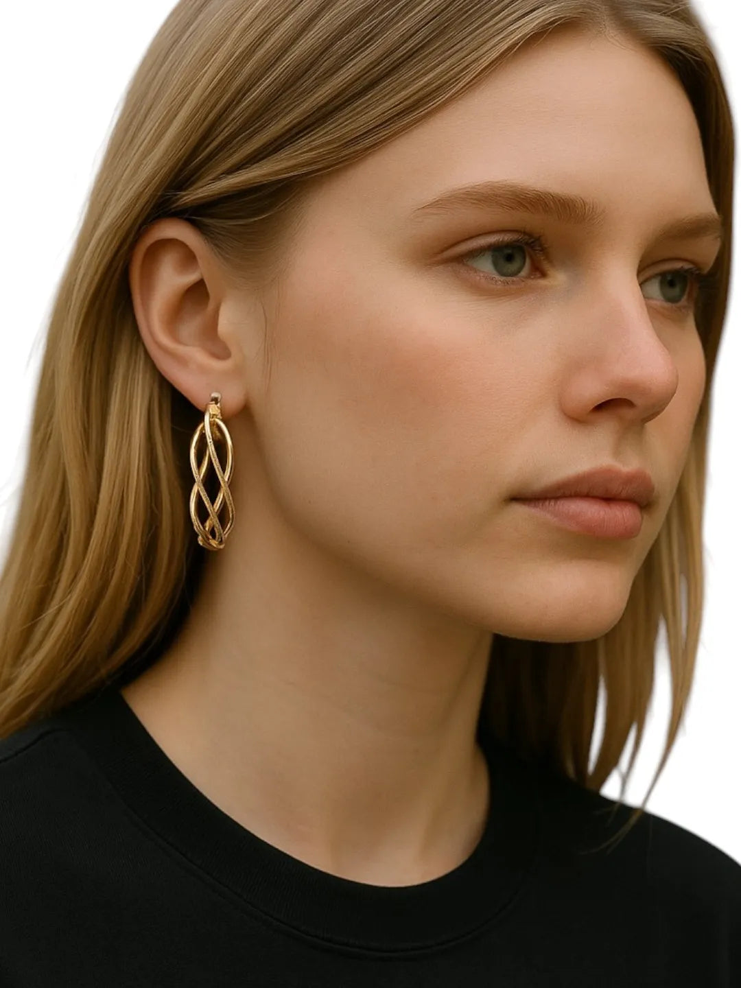 Contemporary Hoop Earrings