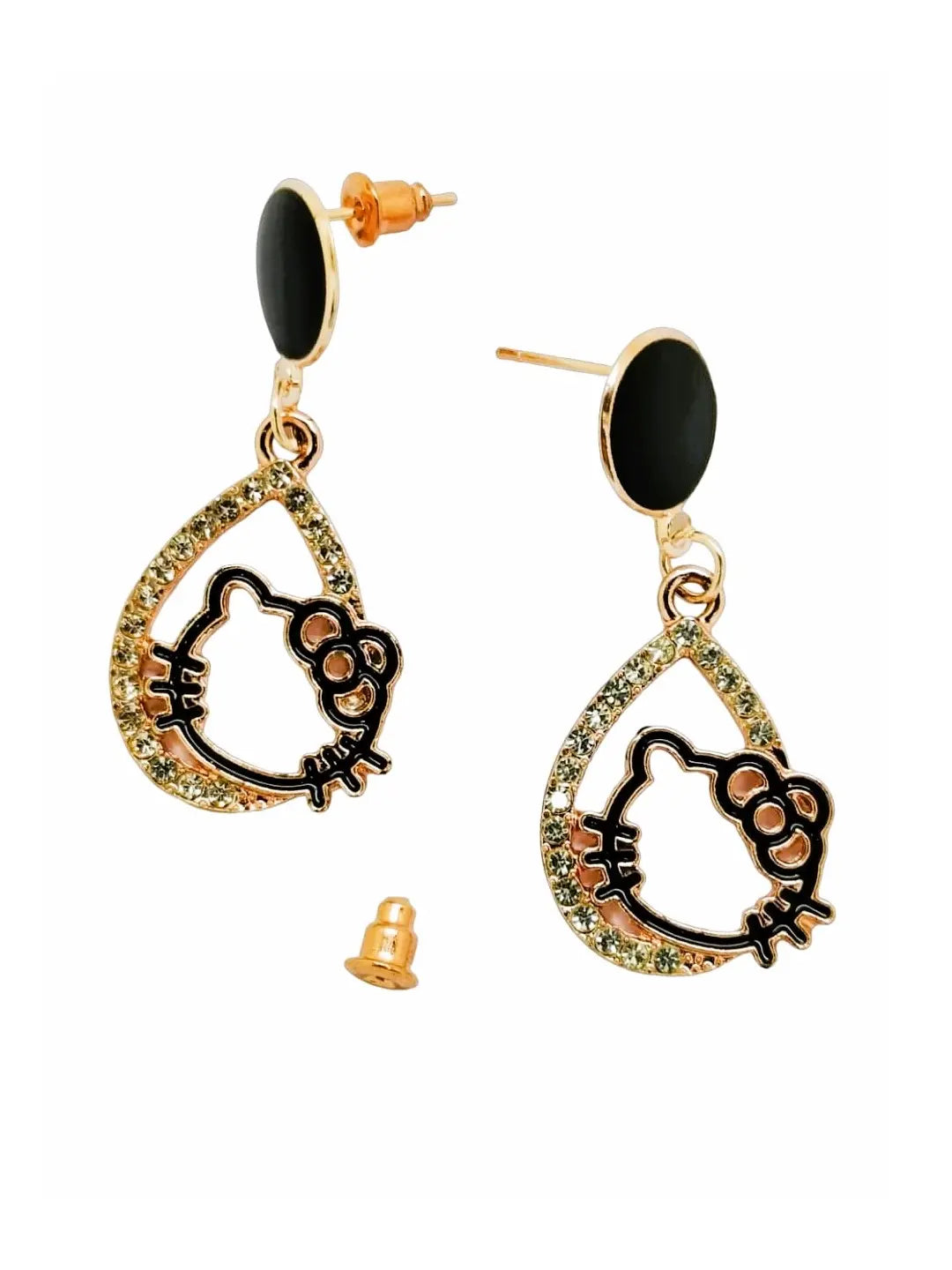 CZ Kitty Chain Pendant Set